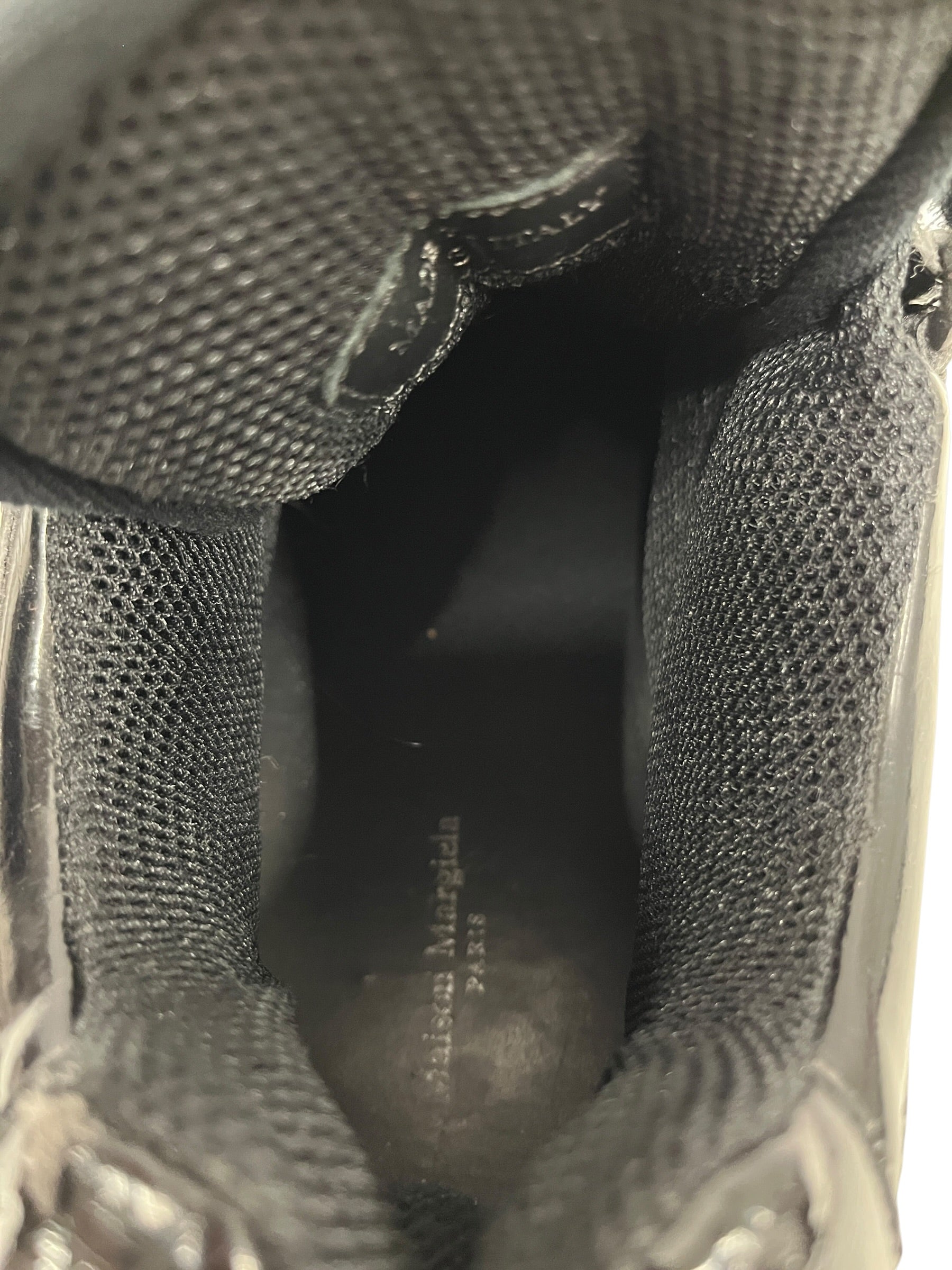 Maison Margiela/Hi-Sneakers/EU 39/Leather/BLK/patent leather view 3