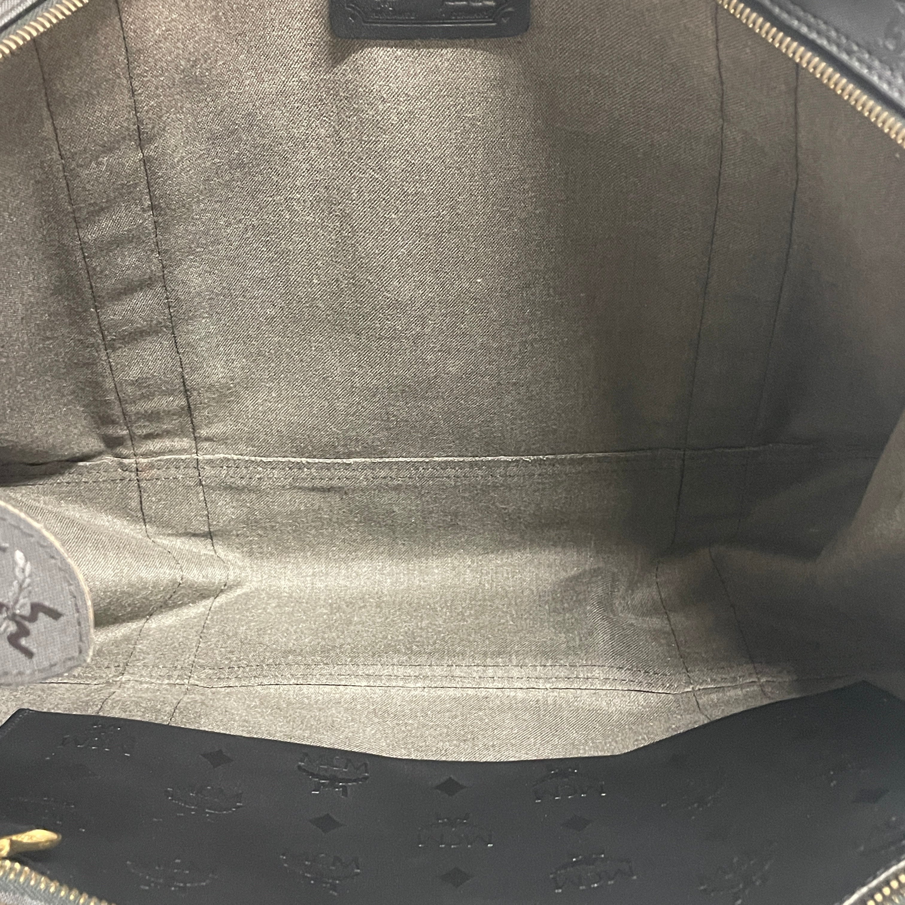 MCM/Tote Bag/Monogram/Nylon/BLK/Y1503 GOLD BADGE view 4