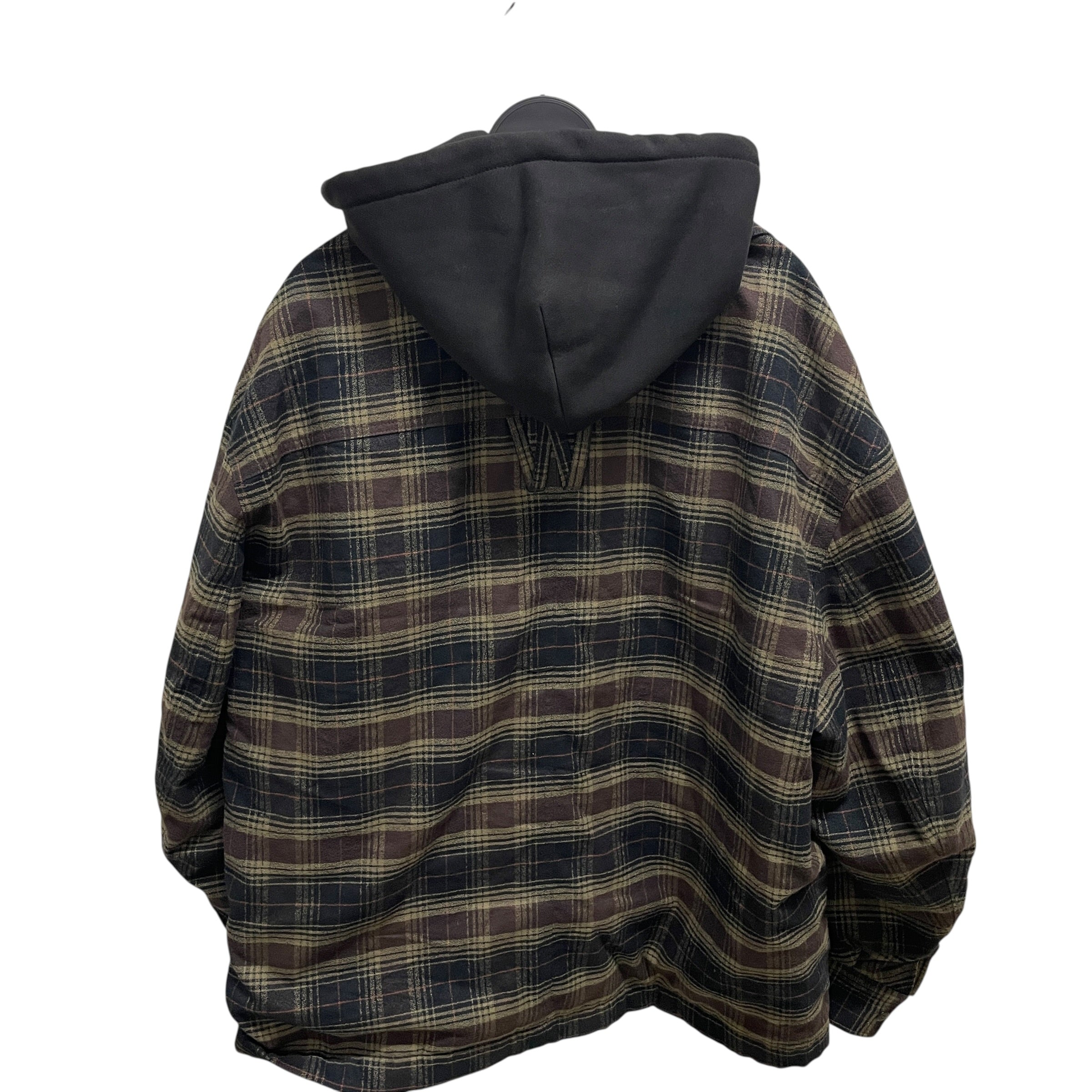WILLY CHAVARRIA/Heavy Sweater/M/Plaid/Cotton/MLT/2 LAYER HOODIE/FLANNEL view 2