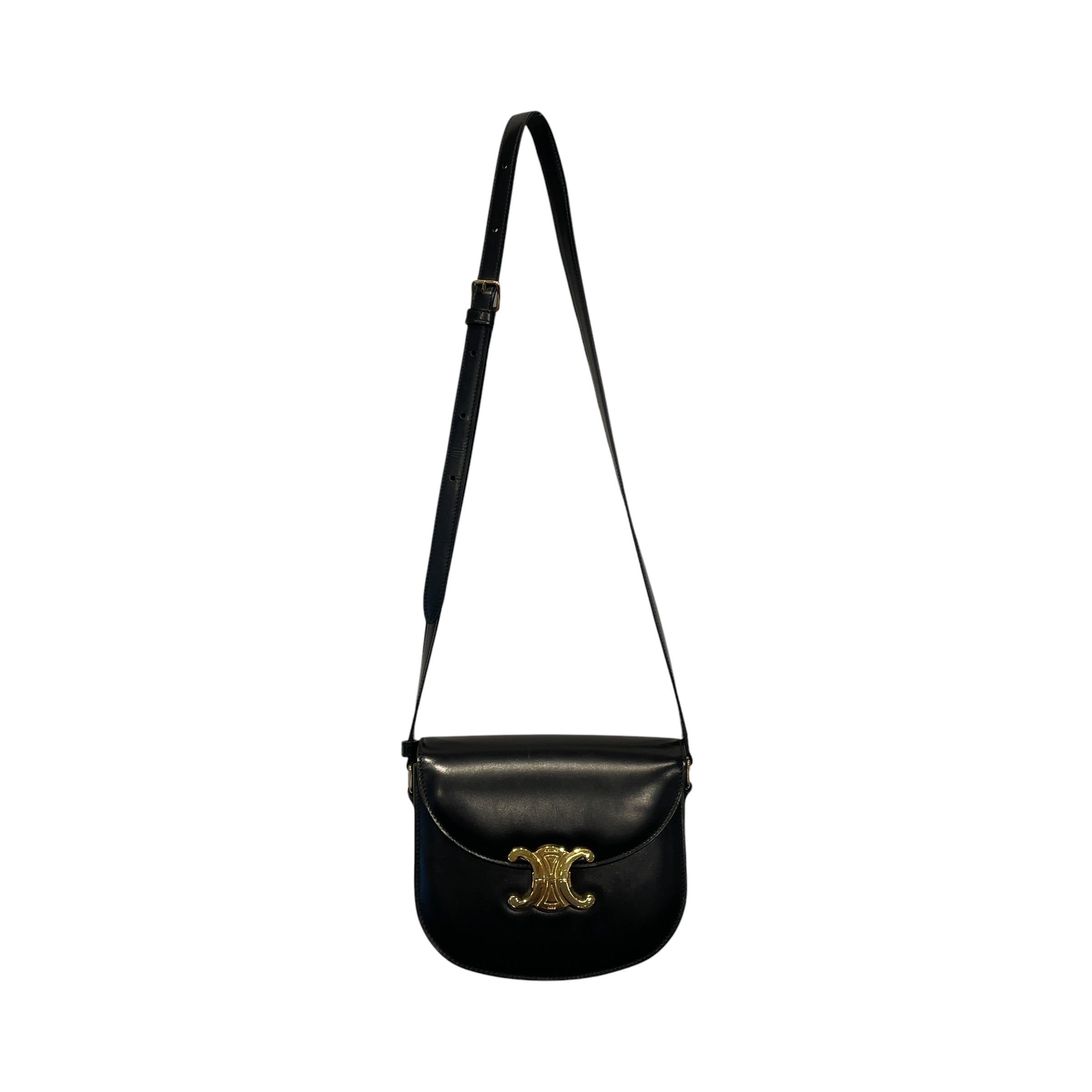 CELINE/Cross Body Bag/Leather/BLK/TRIOMPHE view 1