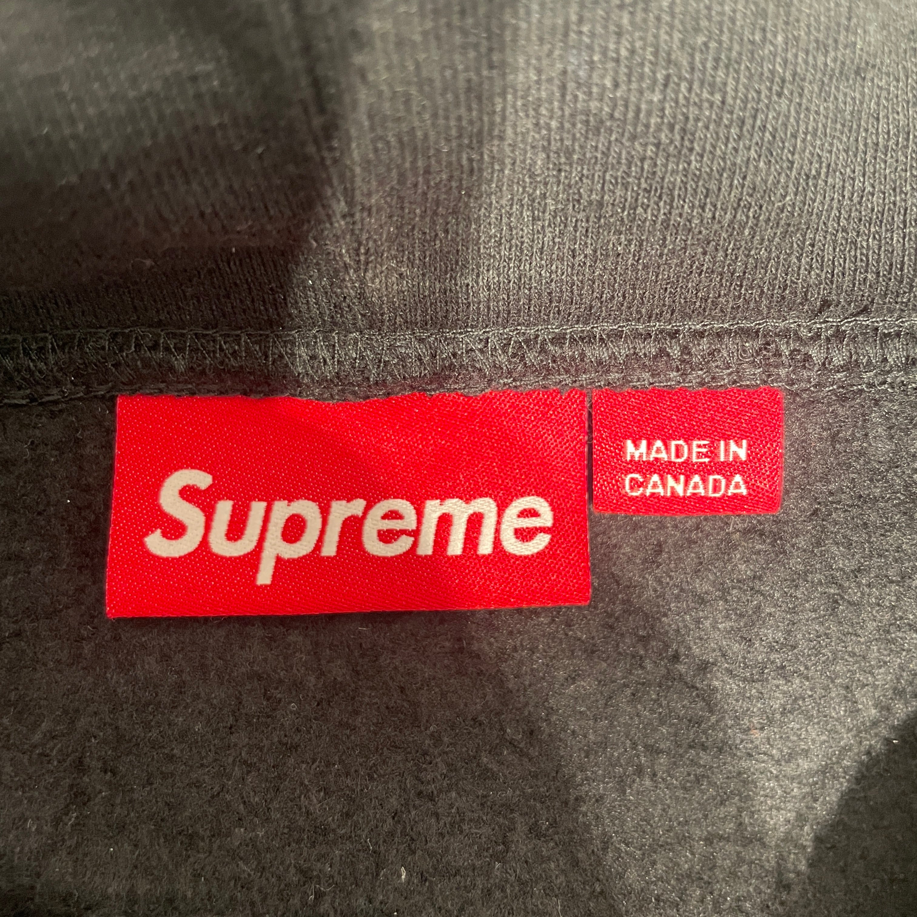 Supreme/Hoodie/S/Cotton/BLK/small box logo view 3