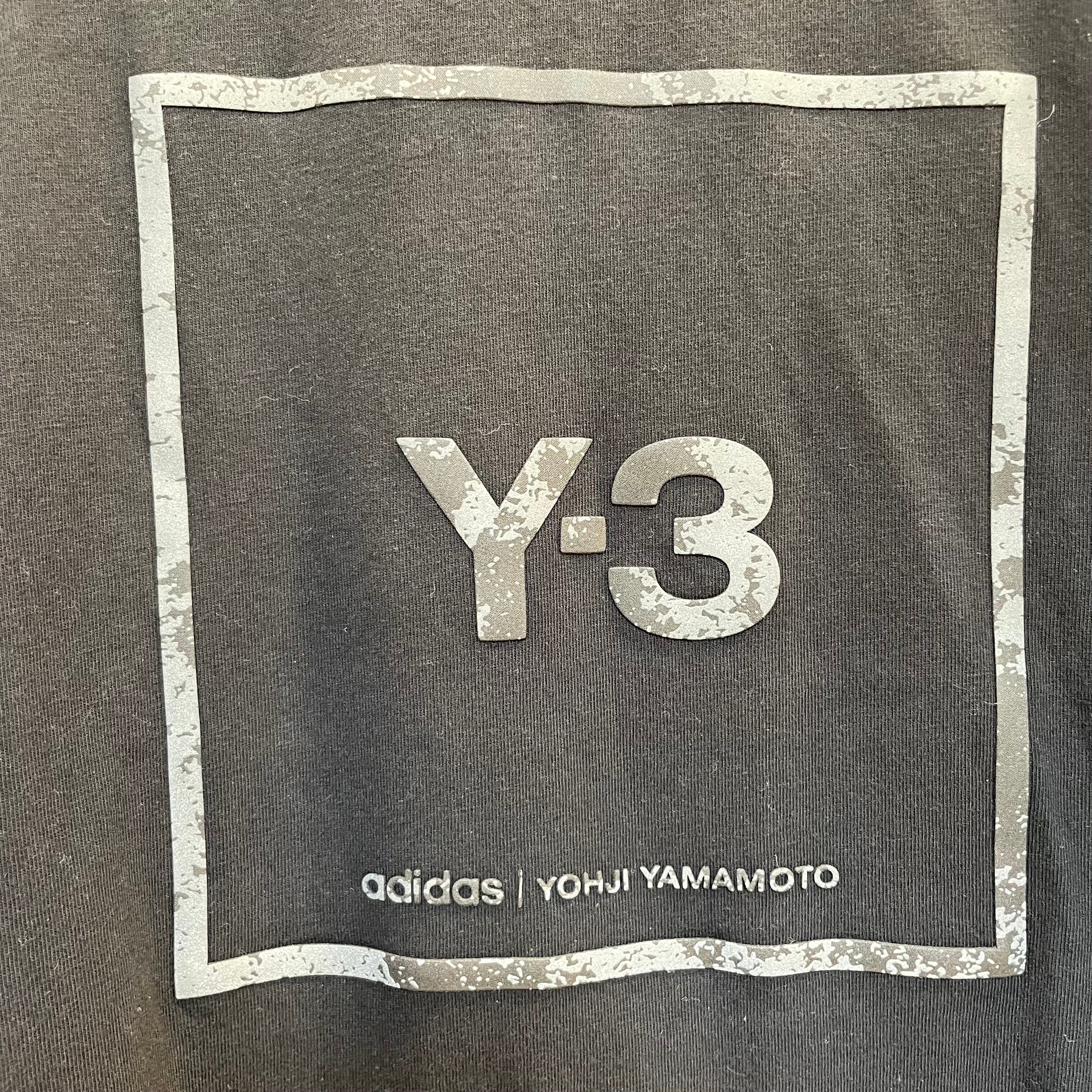 Y-3/adidas/T-Shirt/L/Cotton/BLK/camo y-3 square view 4