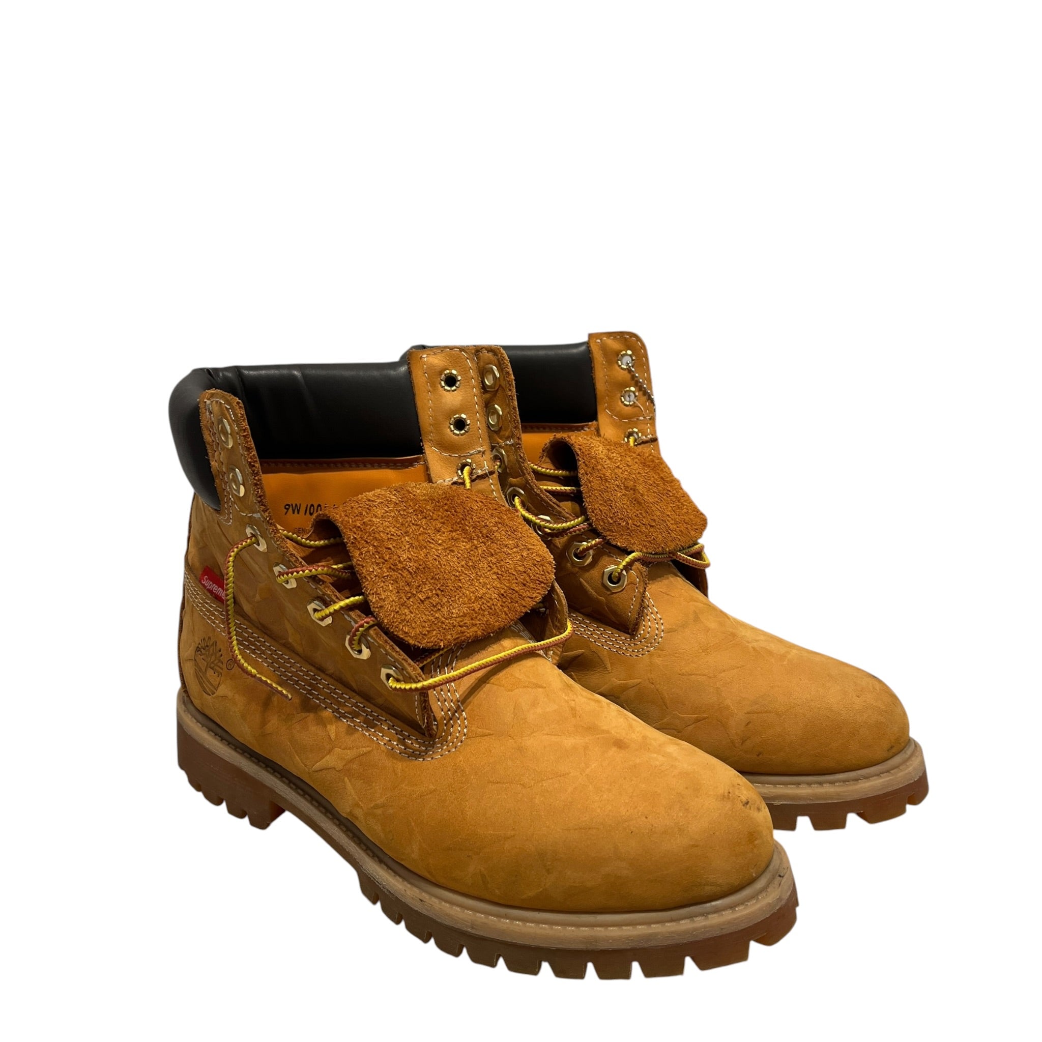 Supreme/Timberland/Boots/US 9/Leather/YEL/DIAMOND PLATED view 1