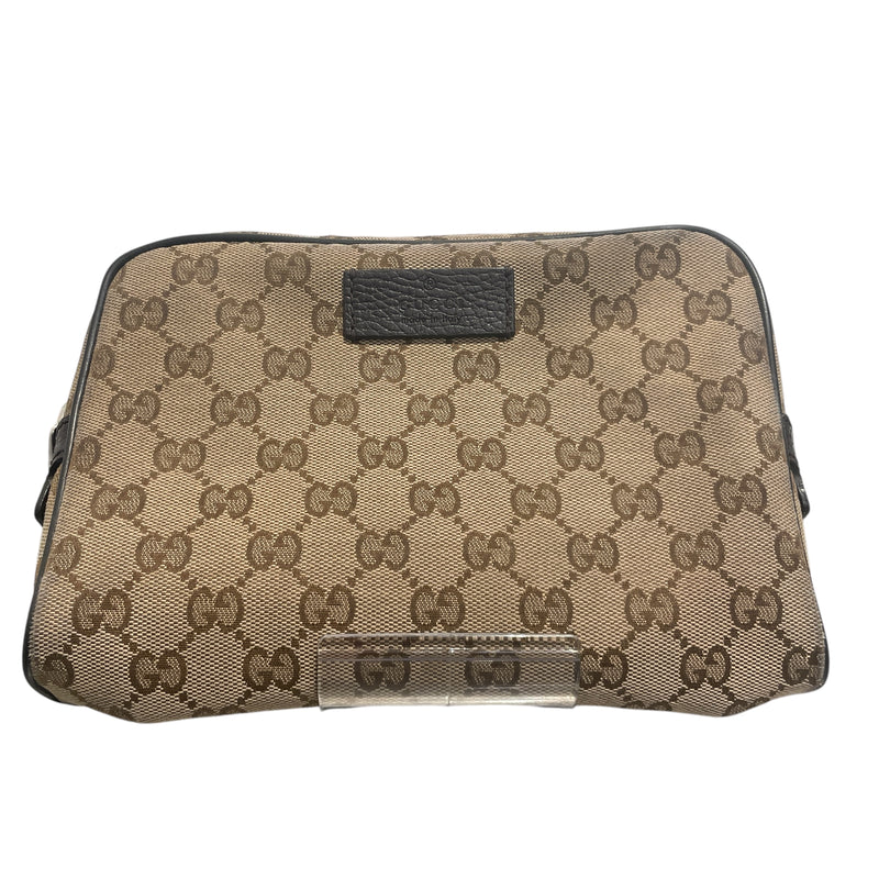 GUCCI/Cross Body Bag/Monogram/BRW/GG Belt Bag