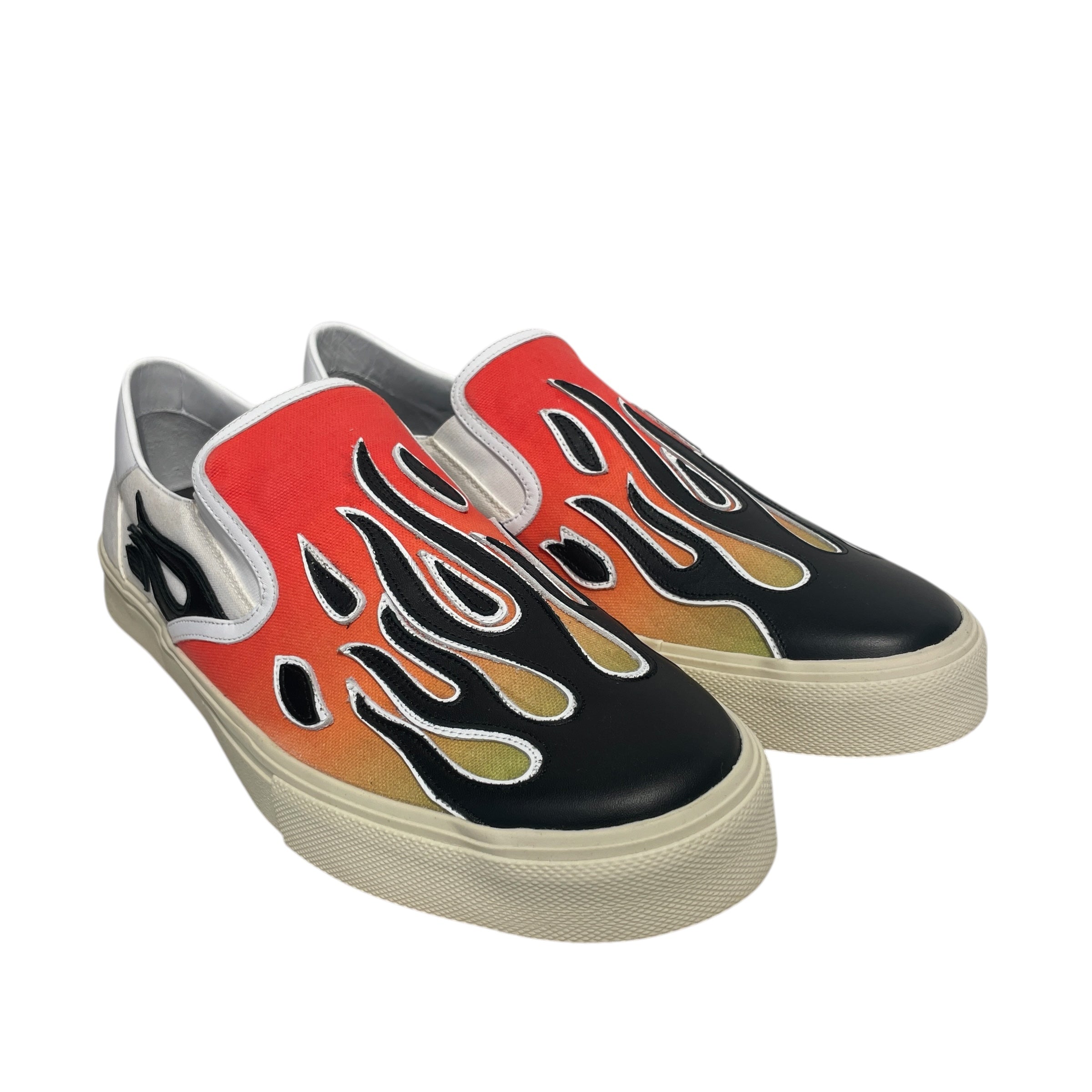 AMIRI/Low-Sneakers/EU 45/Graphic/Leather/WHT/FLAME view 1