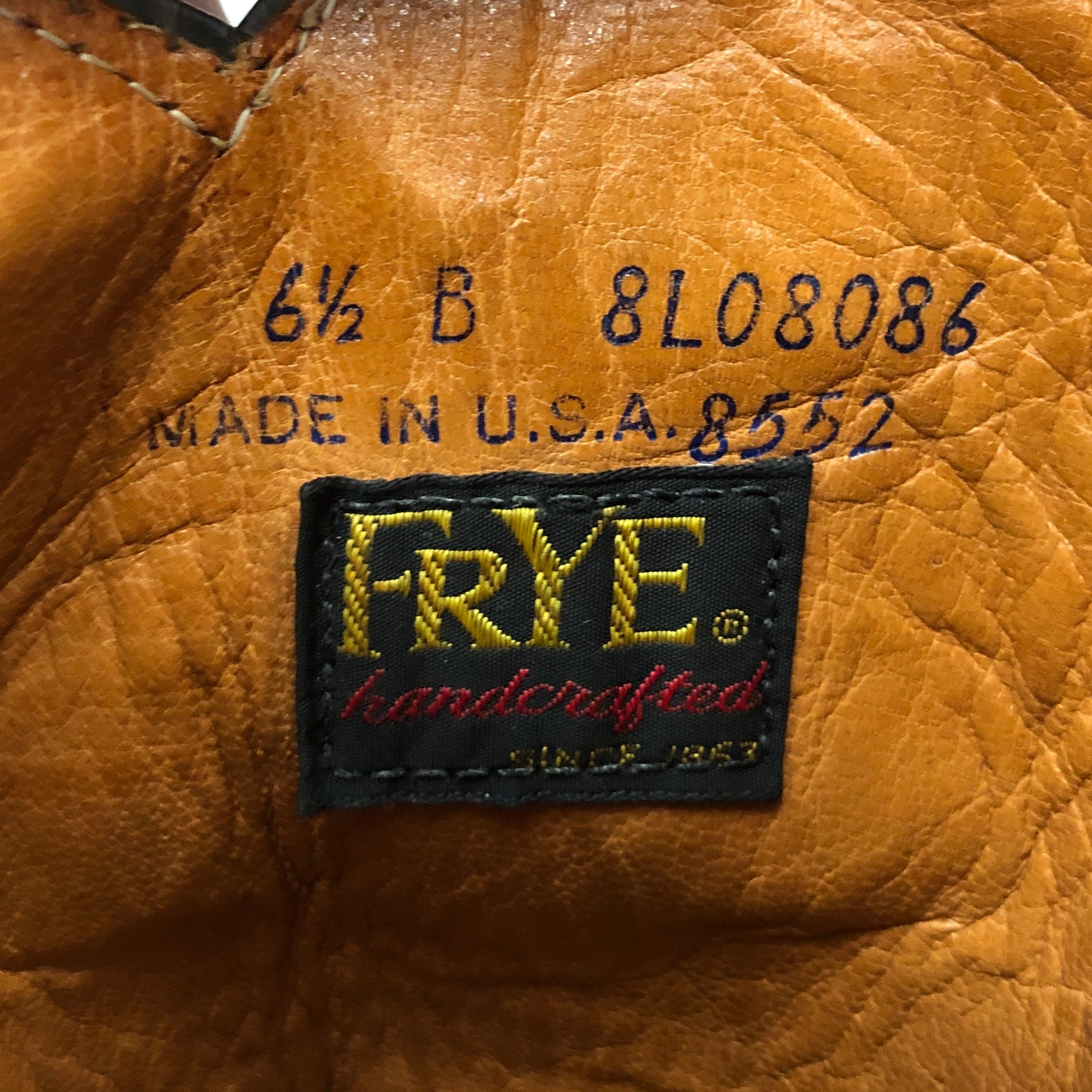 FRYE/Vintage/Western Boots/US 6.5/Leather/RED/70S TALL BOOTS view 4
