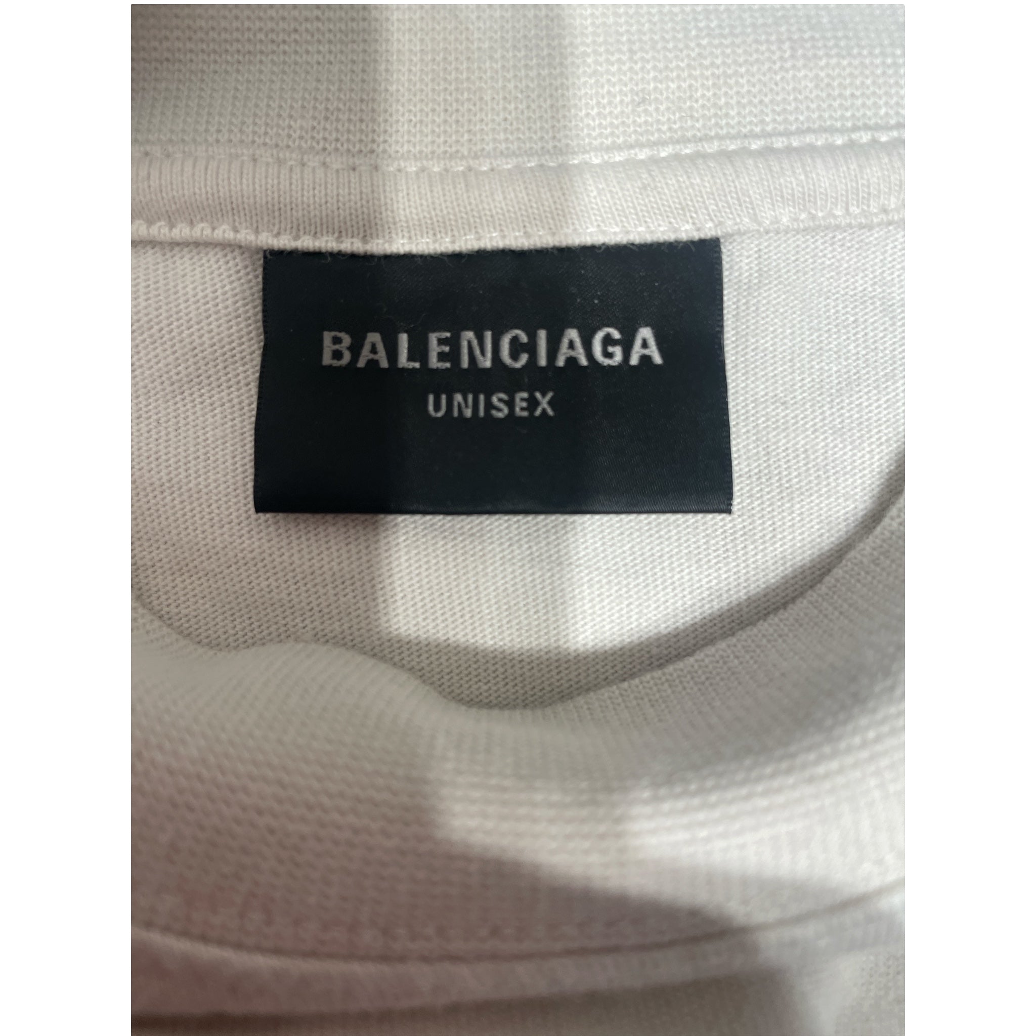 BALENCIAGA/T-Shirt/L/Cotton/CRM/Be different view 3