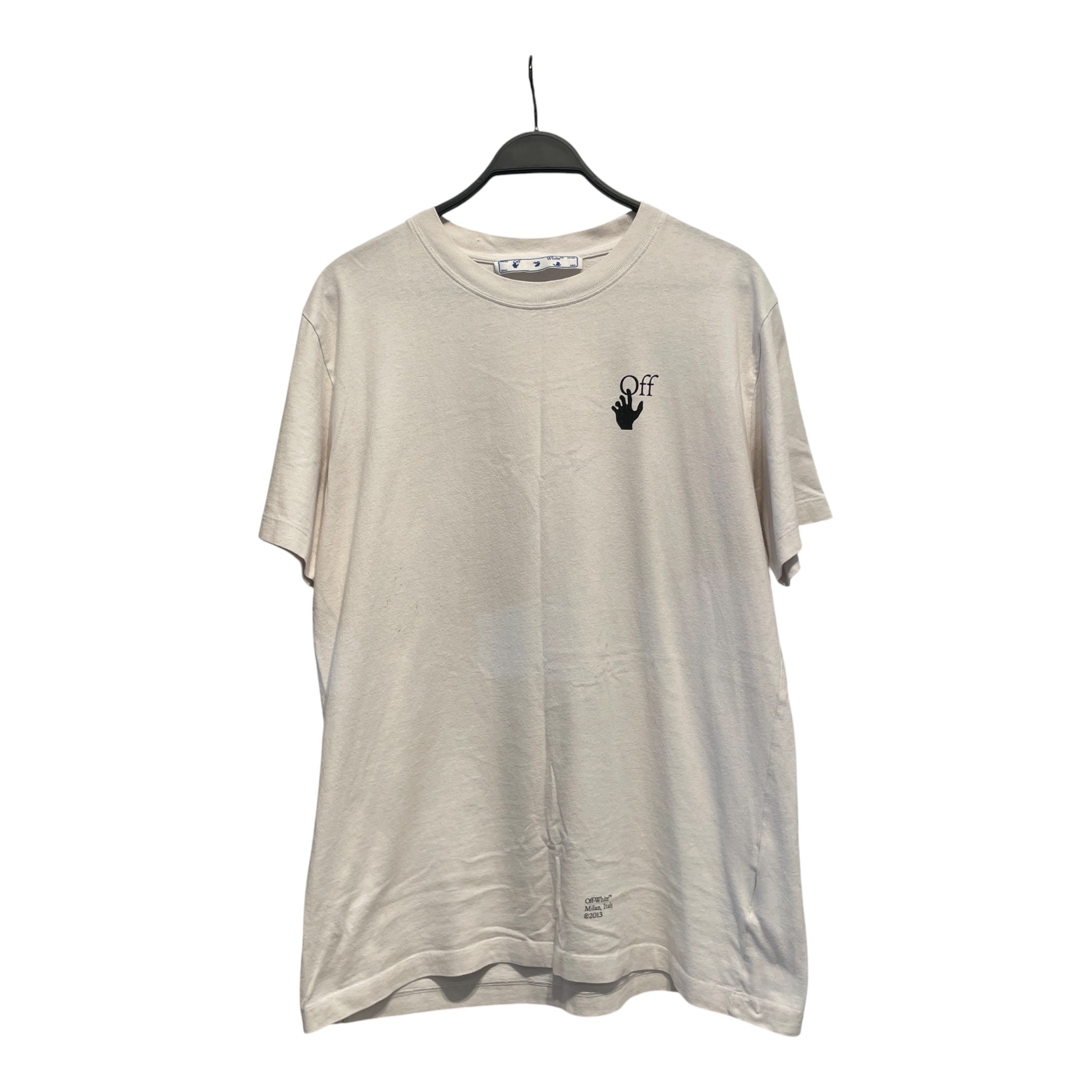 OFF-WHITE/T-Shirt/XL/Cotton/WHT/CARAVAGGIO ARROW view 1