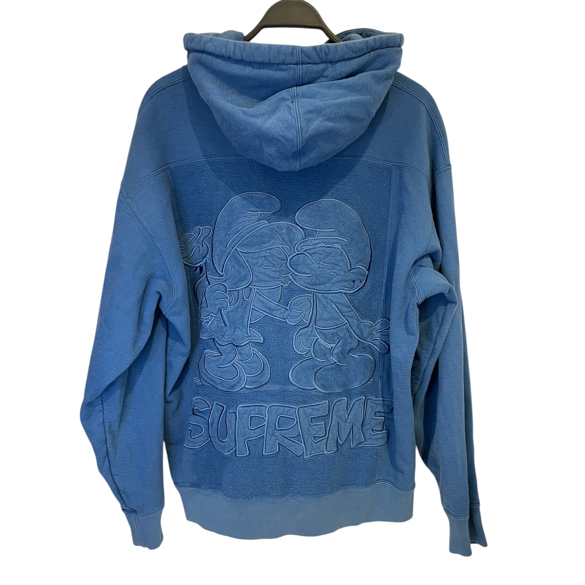 Supreme/Hoodie/L/Cotton/BLU/SMURFS view 2