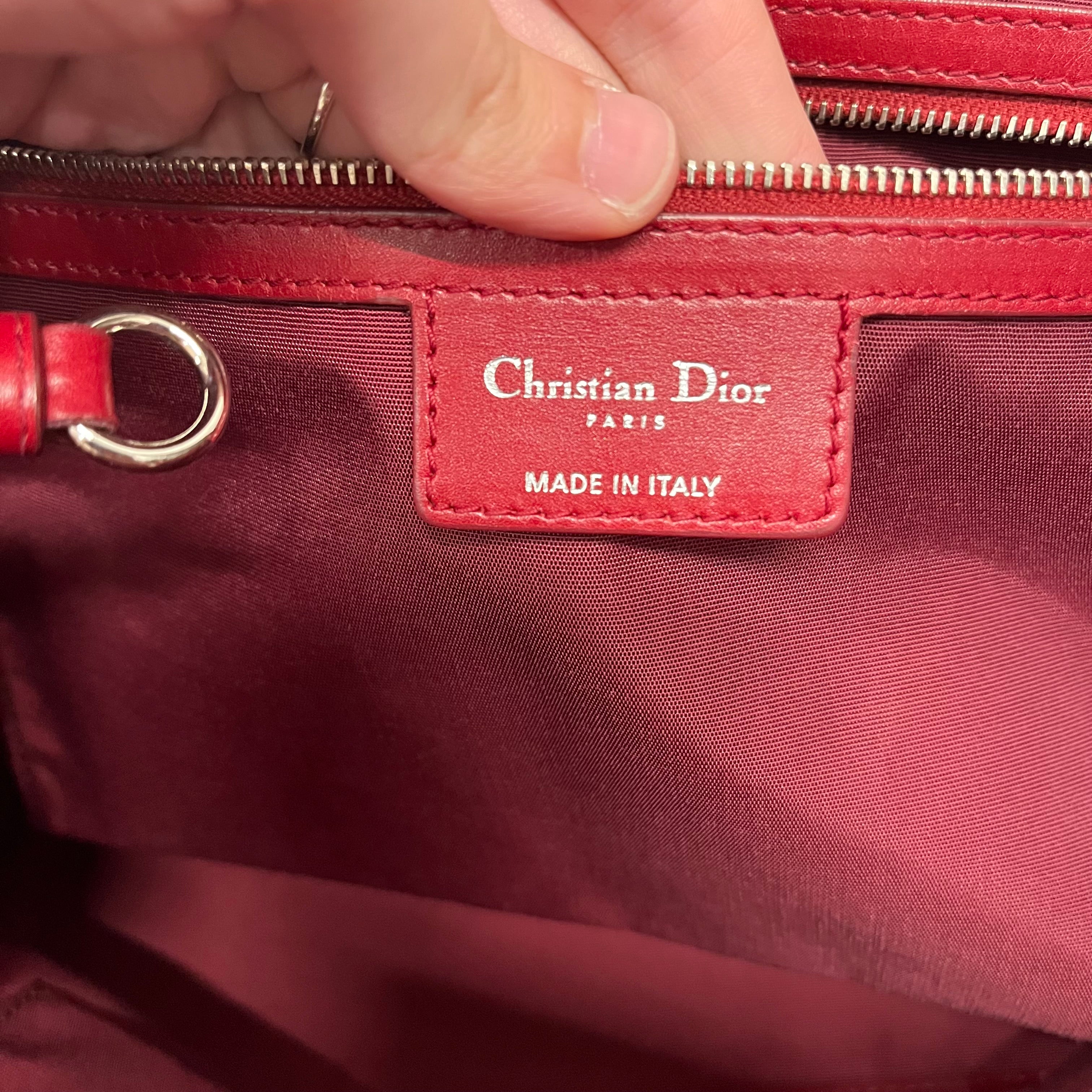 Christian Dior/Hand Bag/Leather/RED/ view 5