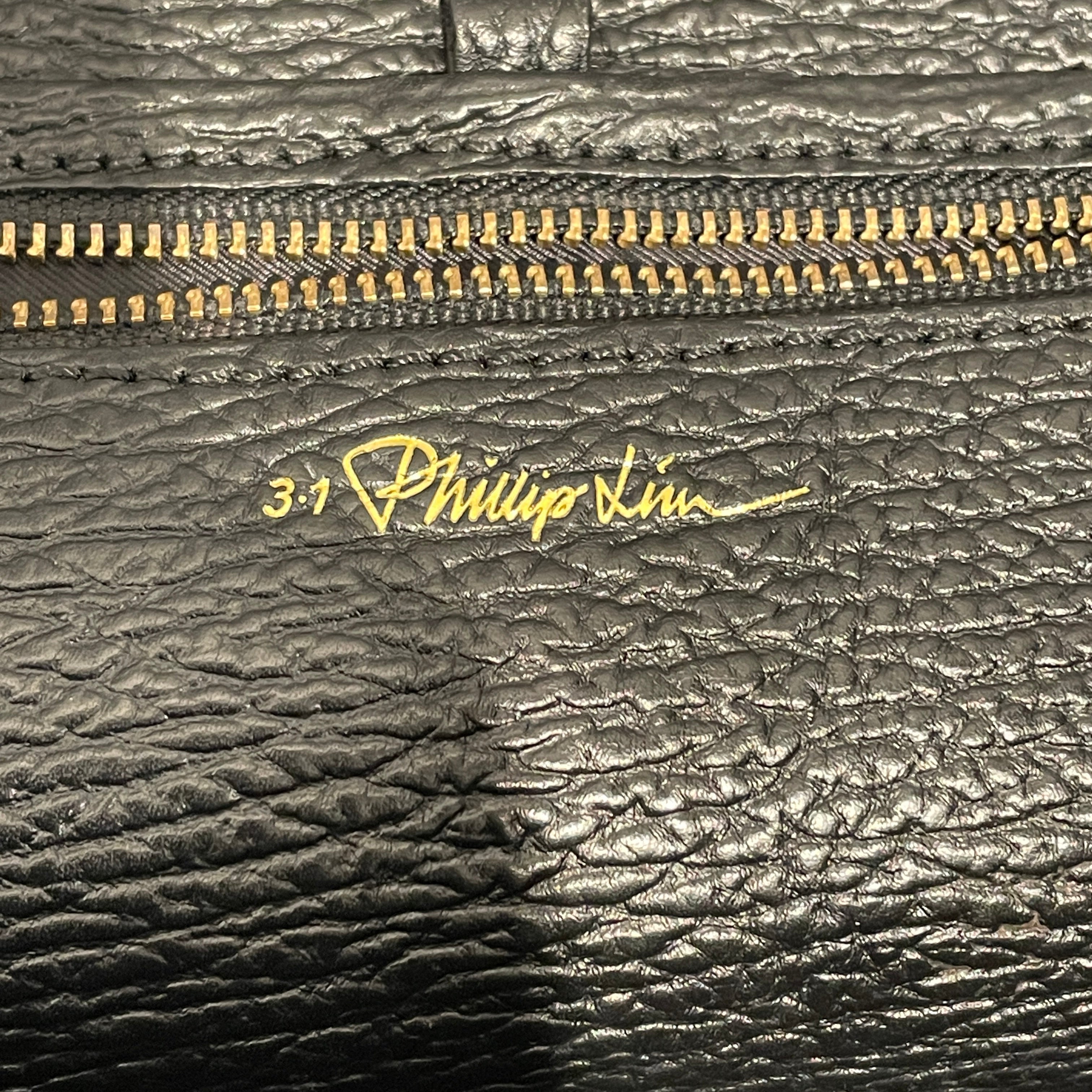 3.1 phillip lim/Clutch Bag/Leather/BLK/CALF SKIN PASHI BAG view 5