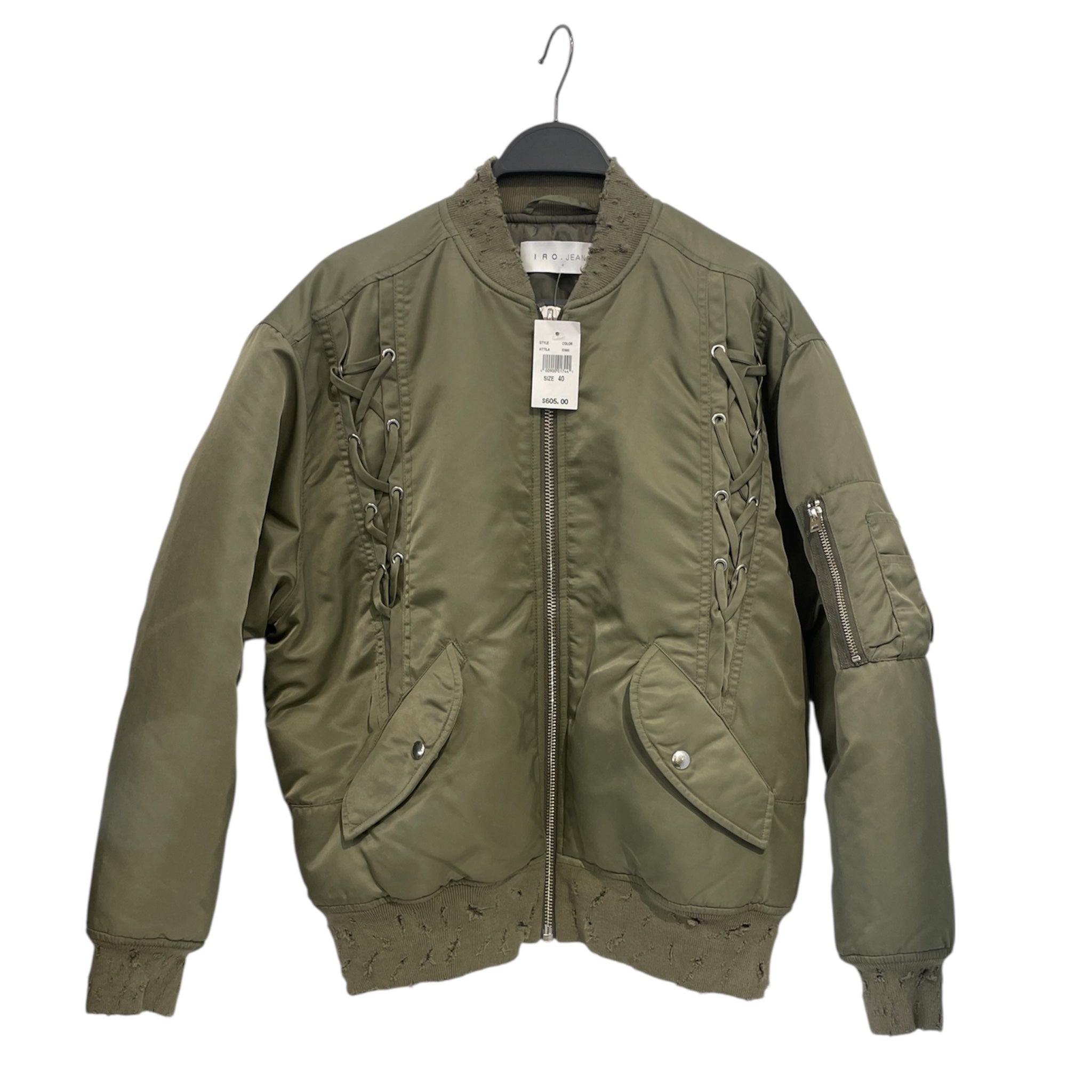 IRO/Military Jkt/M/Nylon/GRN/iro jeans braided bomber jacke view 4