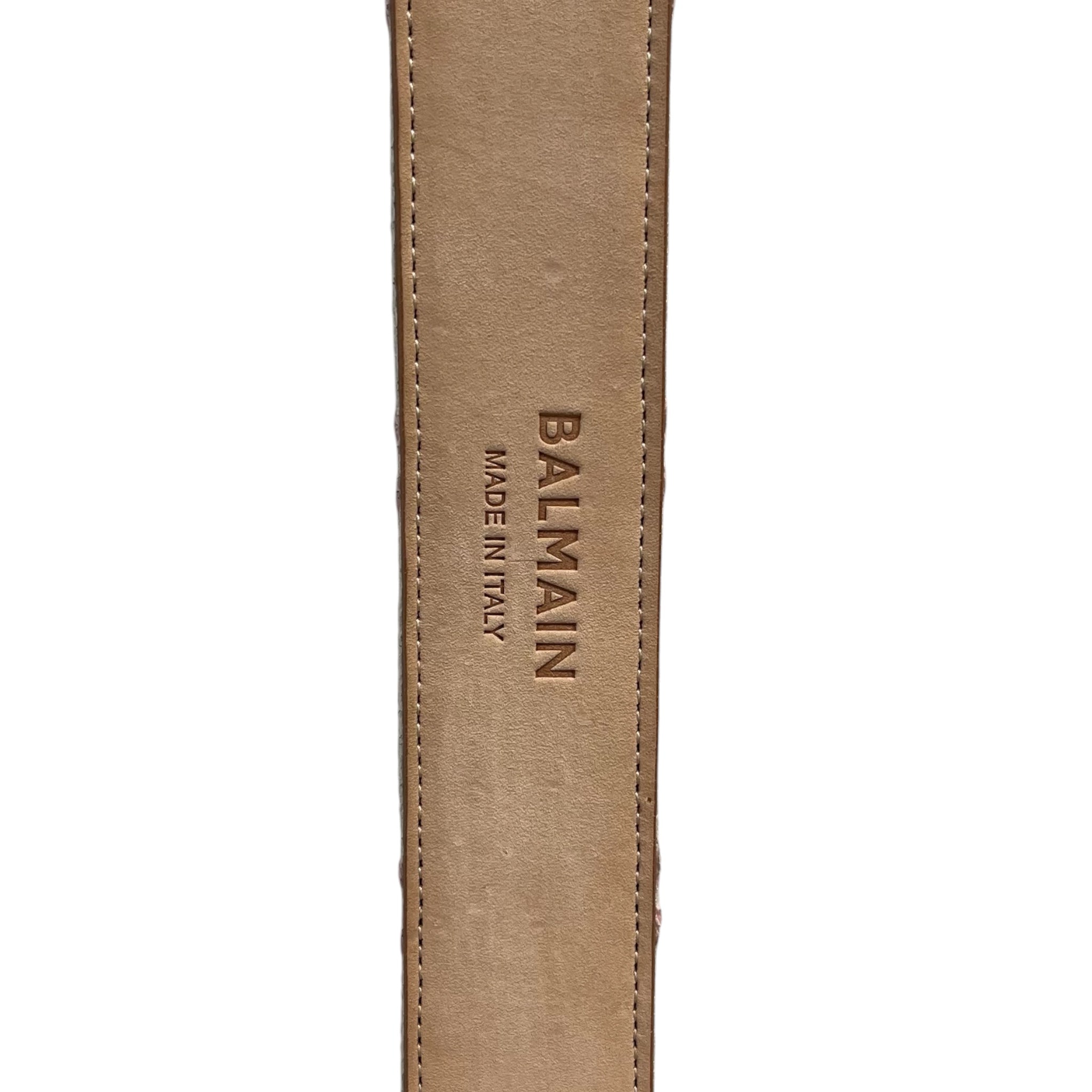 BALMAIN/Belt/Monogram/Leather/PNK/PINK MONOGRAM BELT view 3