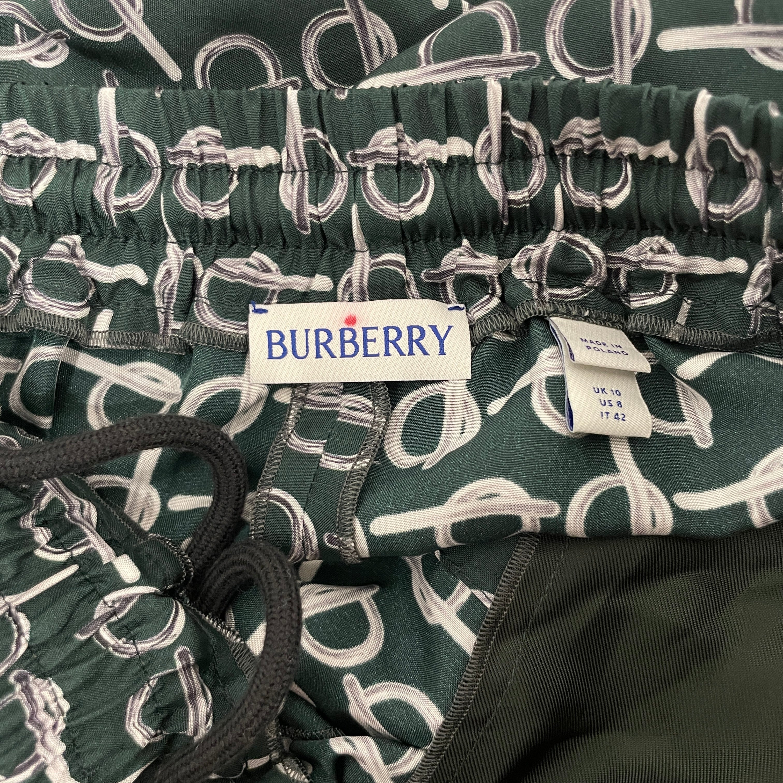 BURBERRY/Shorts/M/Polyester/GRN/All Over Print/ view 3