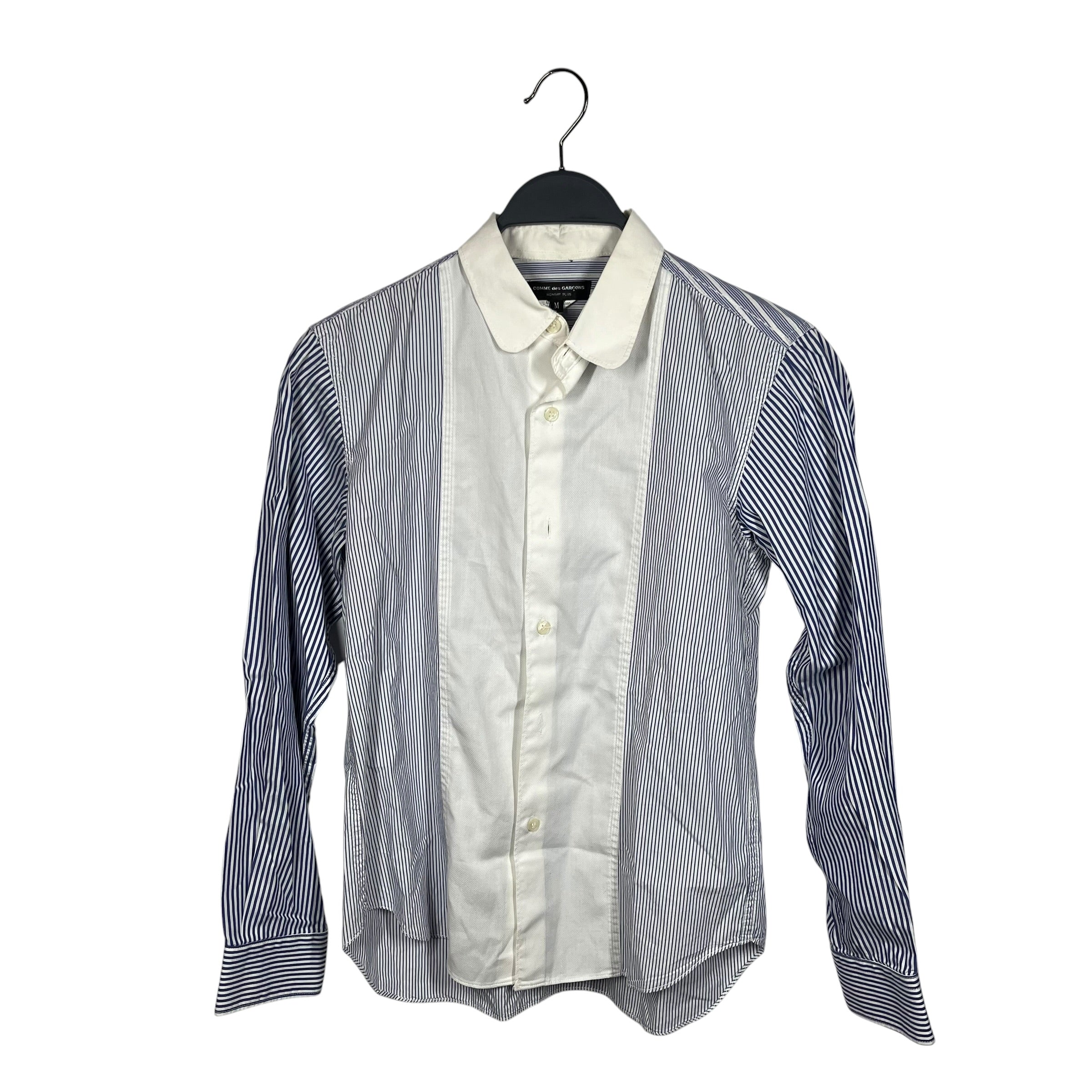 COMME des GARCONS HOMME PLUS/LS Shirt/M/Cotton/BLU/Stripe/MULTI-STRIPE LS SHIRT view 1