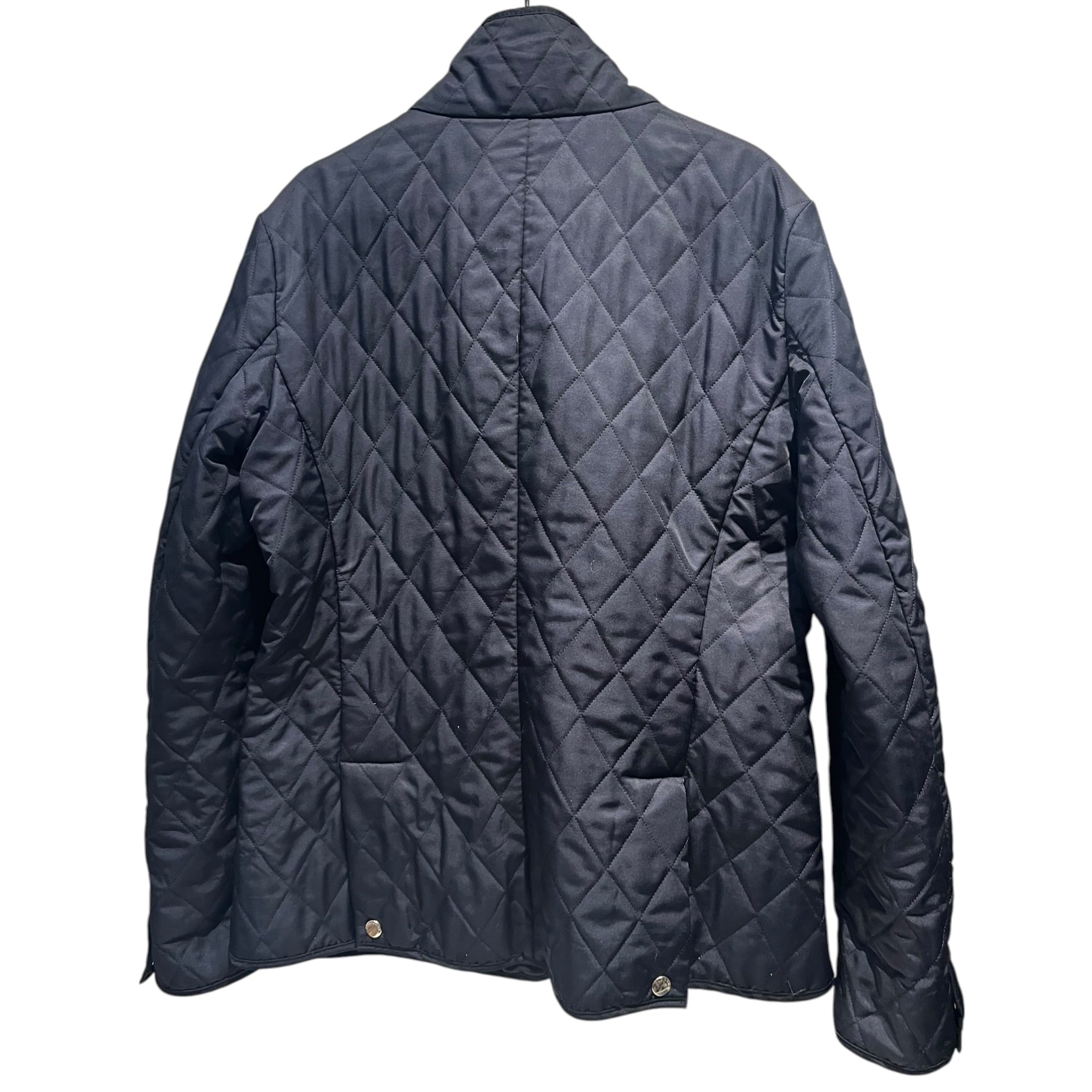 BURBERRY LONDON/Quilted Jkt/S/Polyester/NVY/Plaid Lined view 2