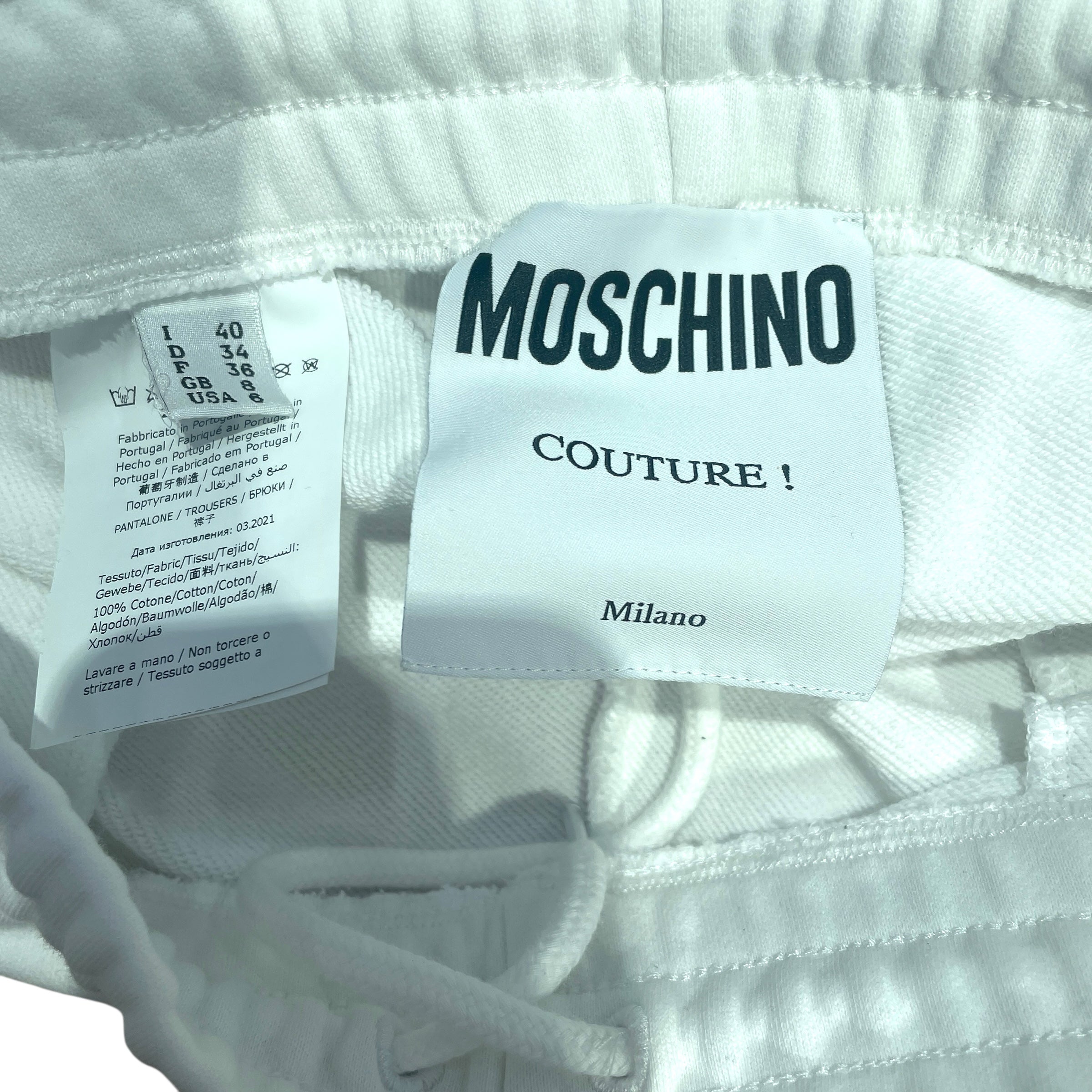 MOSCHINO/Bottoms/6/Cotton/WHT/ view 3