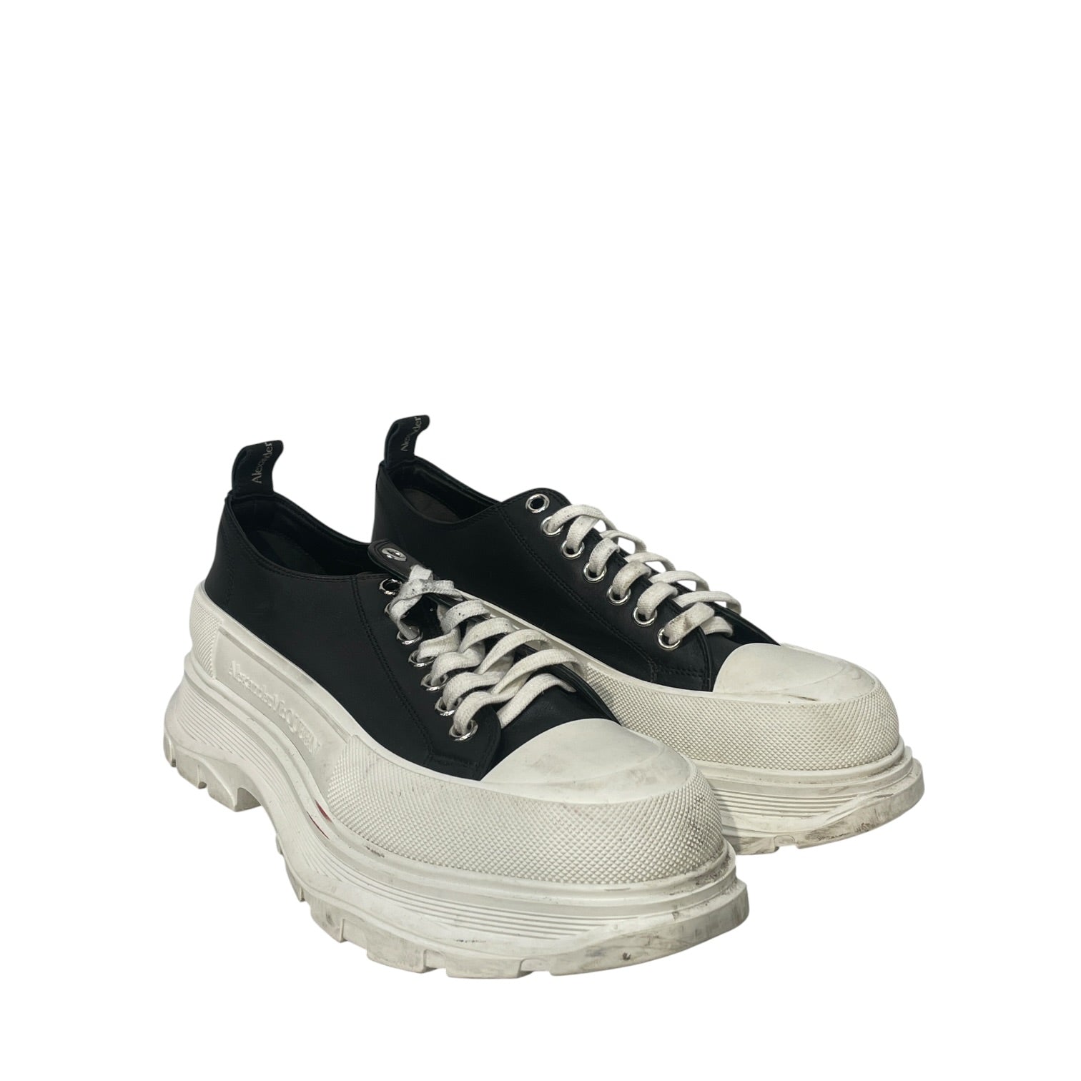 Alexander McQueen/Low-Sneakers/EU 44/Leather/BLK/TREAD SLICK LOW view 1