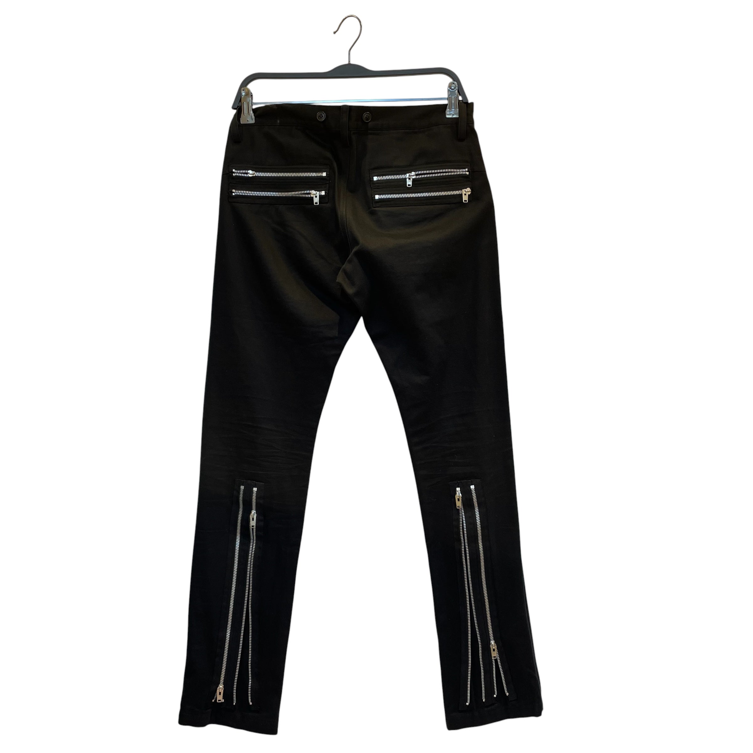 UNDERCOVERISM/Skinny Pants/2/Cotton/BLK/ PLAID ON LEG/ZIPPERS view 2