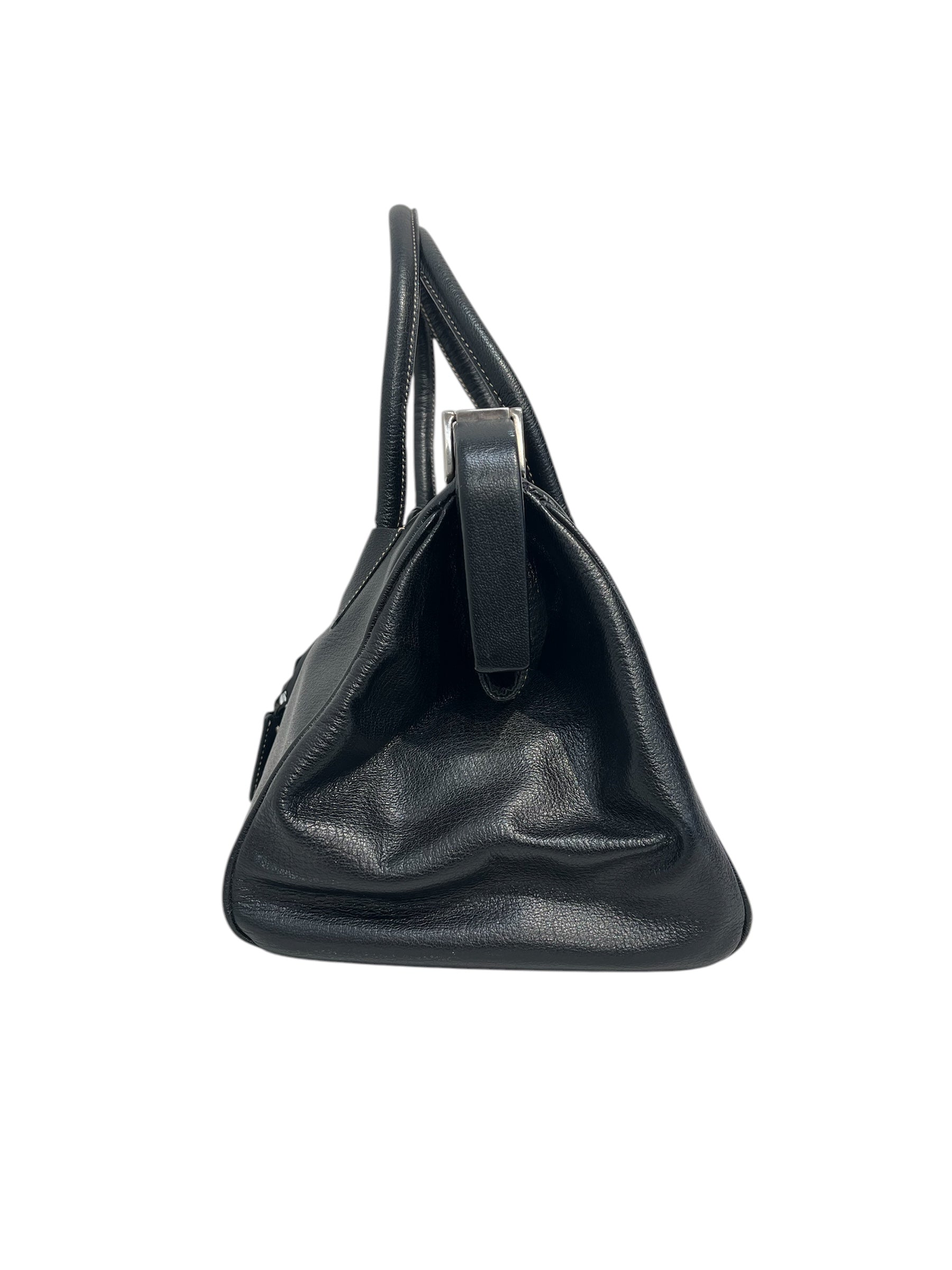 PRADA/Bag/Leather/BLK/DOCTOR BAG MADRASCERNIERA view 2