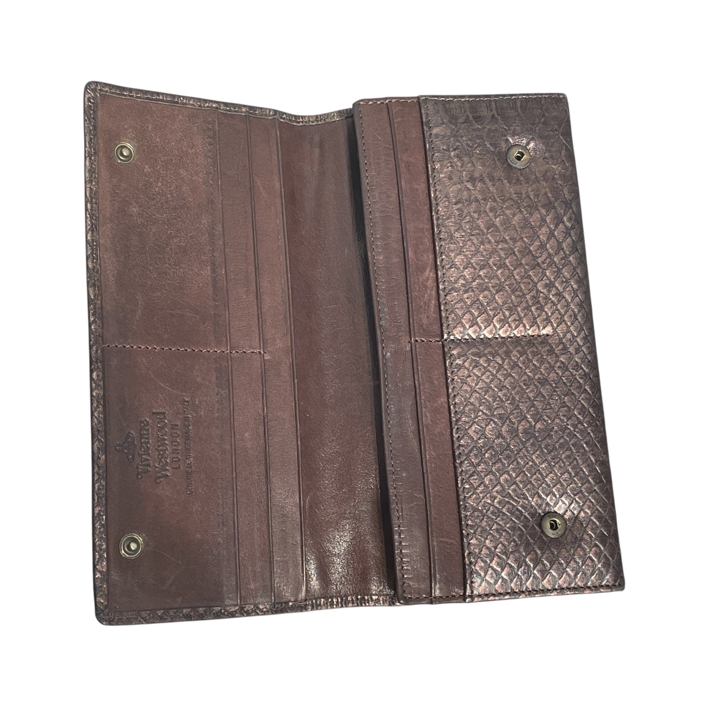 Vivienne Westwood/Long Wallet/Leather/BRW/python wallet view 3