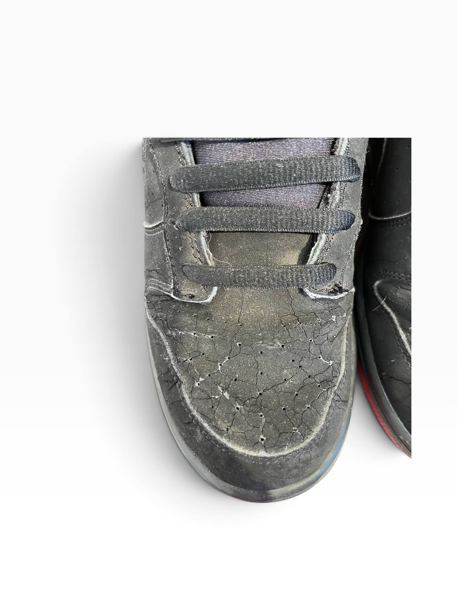 NIKE/Low-Sneakers/US 8.5/Leather/BLK/DUNK LOW JORDAN PACK view 4