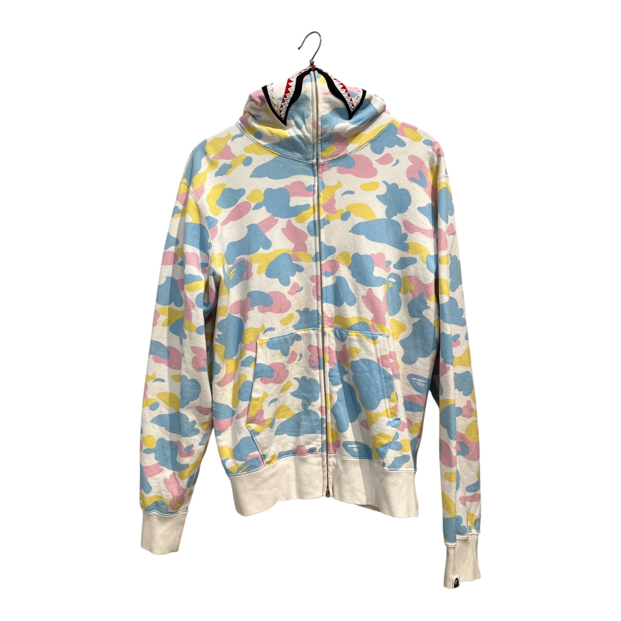 A BATHING APE/Zip Up Hoodie/L/Camouflage/Cotton/MLT/COTTON CANDY CAMO PONR view 1