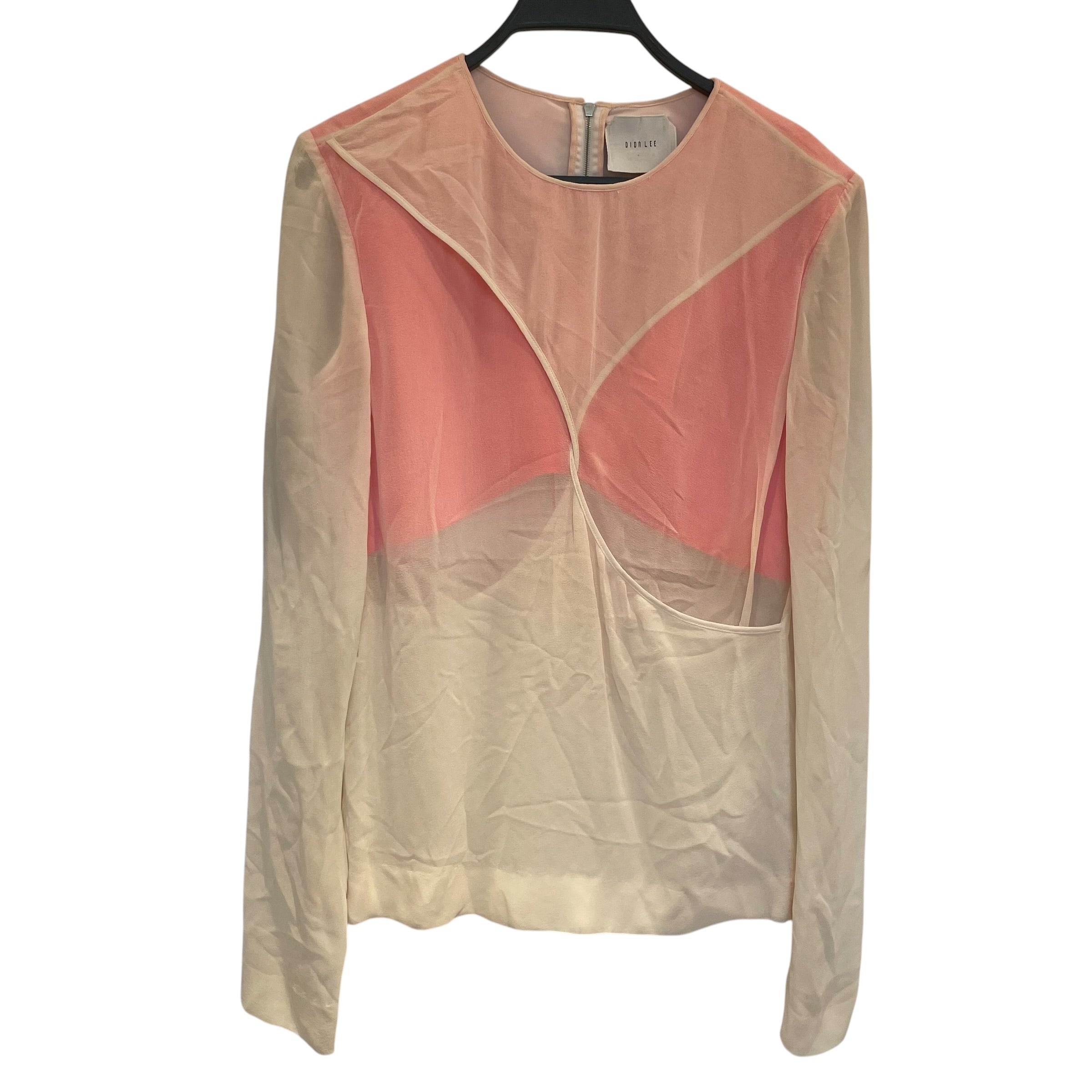 DION LEE/Blouse/S/Silk/CRM/DION LEE SHADOW OVERLAY BLSE view 1