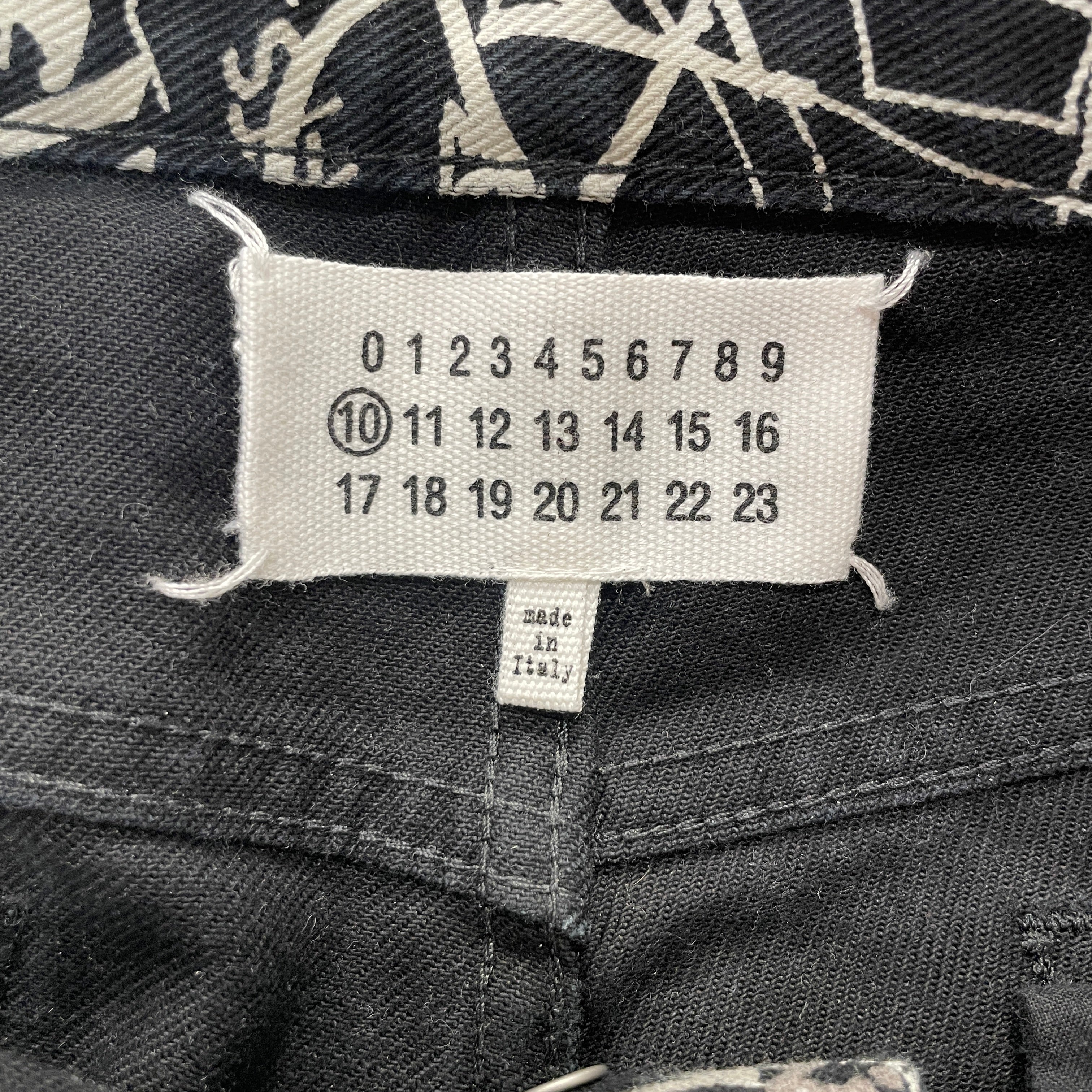 Maison Margiela/Straight Pants/29/Cotton/BLK/All Over Print/GRAFFITI PANT view 3