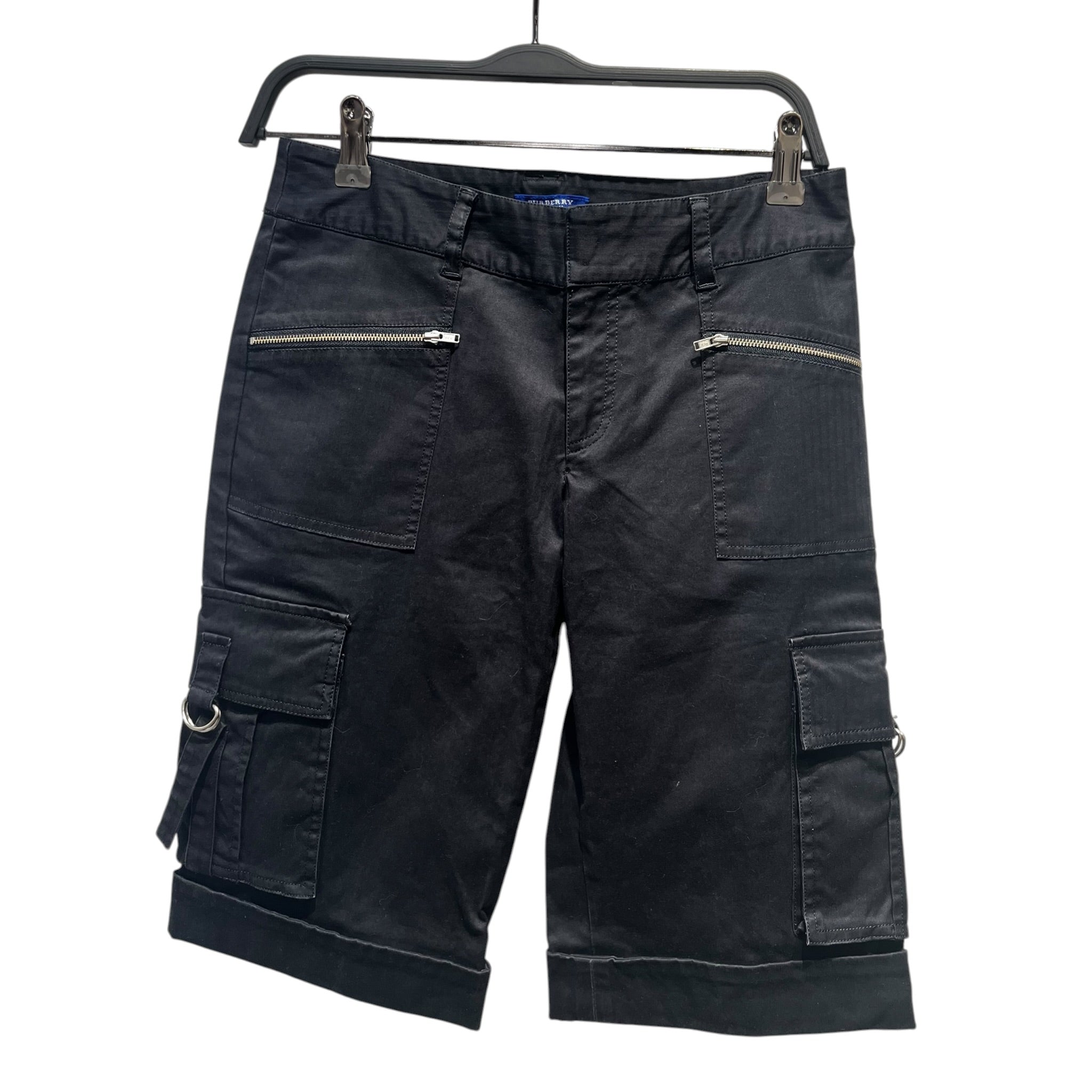 BURBERRY BLUE LABEL/Shorts/38/Stripe/Cotton/NVY/Cargo Shorts view 1