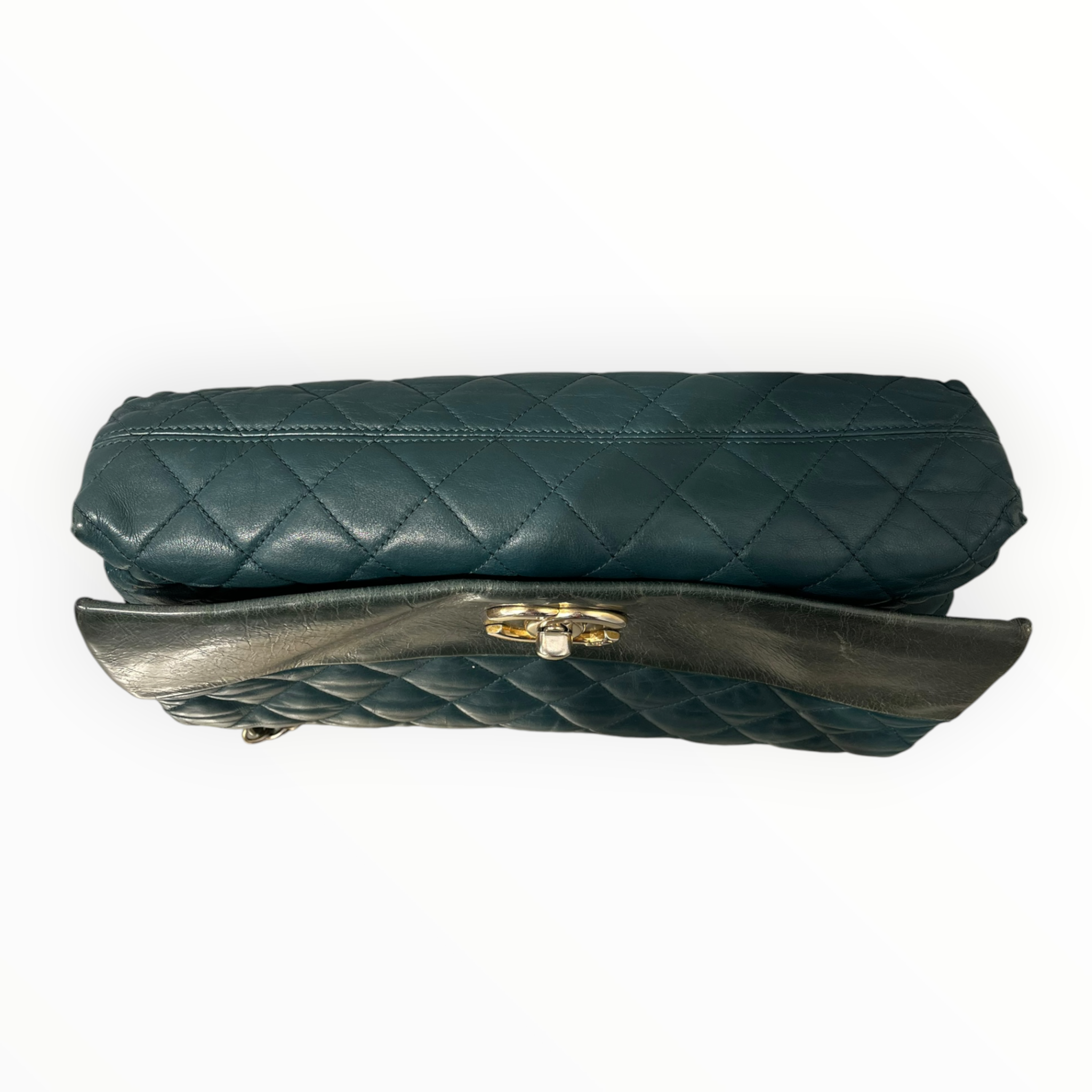 CHANEL/Bag/Leather/GRN/MEDIUM SOFT ELEGANCE FLAP view 5