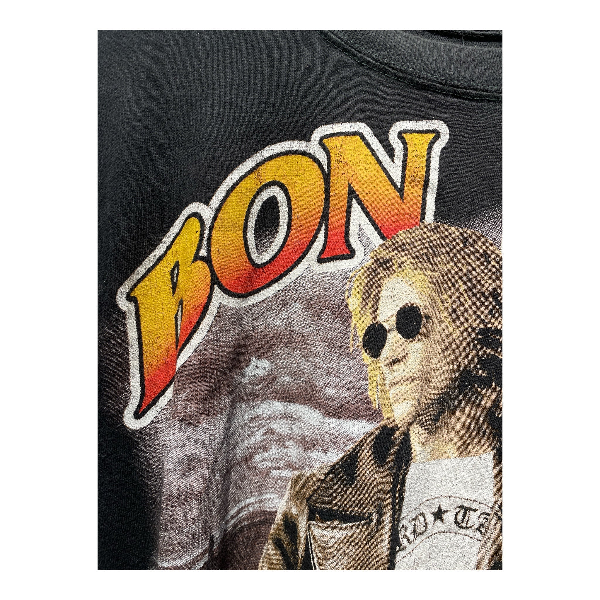 Vintage/T-Shirt/Cotton/BLK/Graphic/Bon Jovi view 3