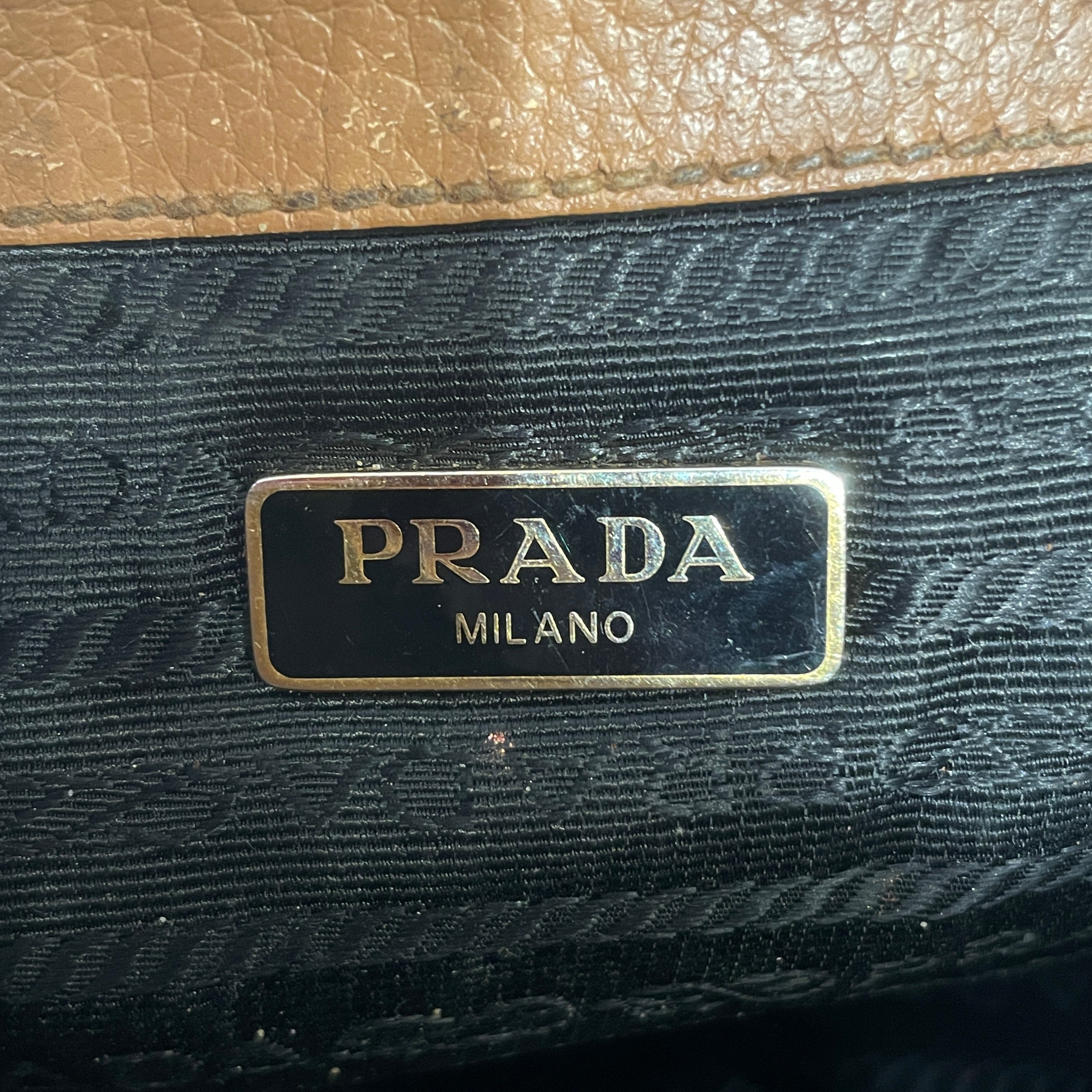 PRADA/Cross Body Bag/Leather/BRW/VITELLO DAINO view 3