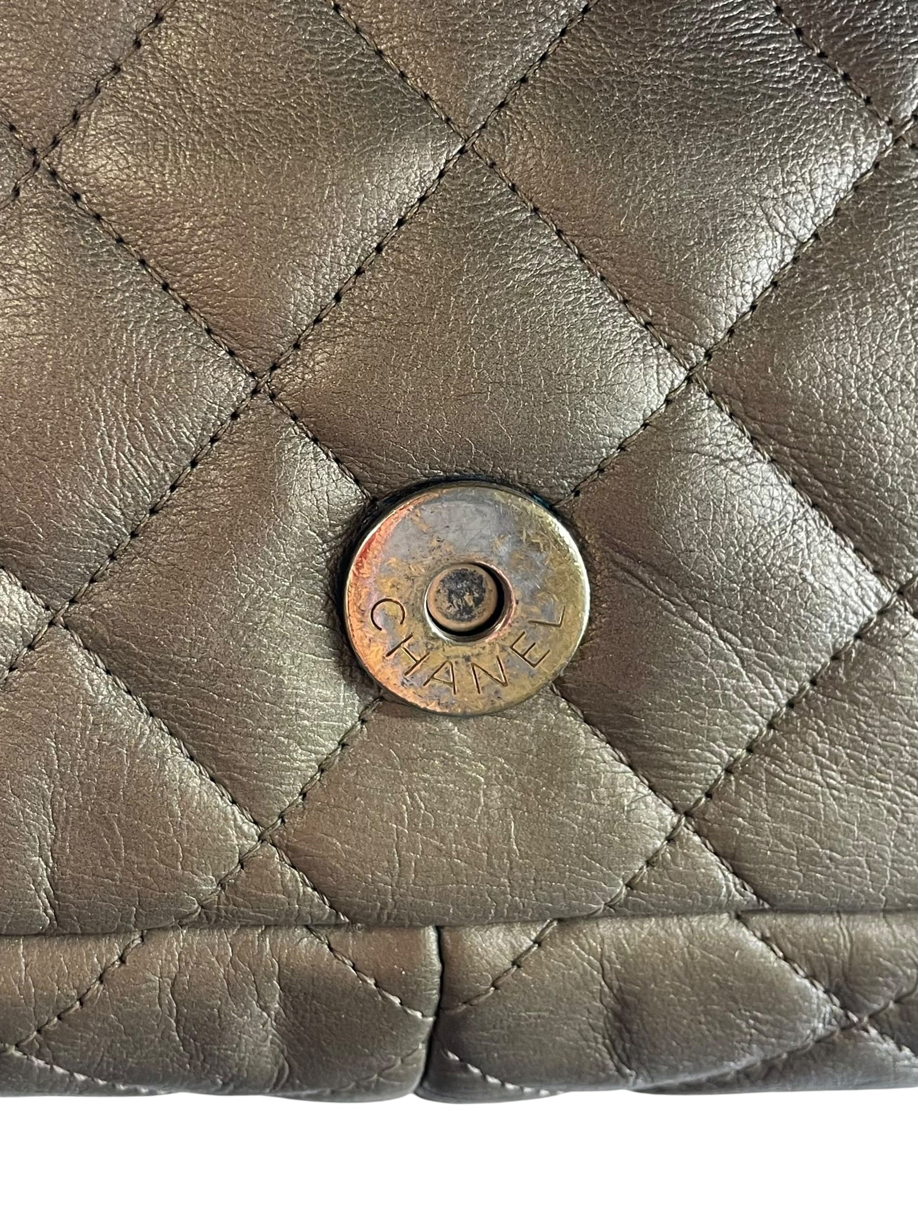CHANEL/Cross Body Bag/Border/Leather/GLD/ISTANBUL ACCORDION FLAP BAG view 5