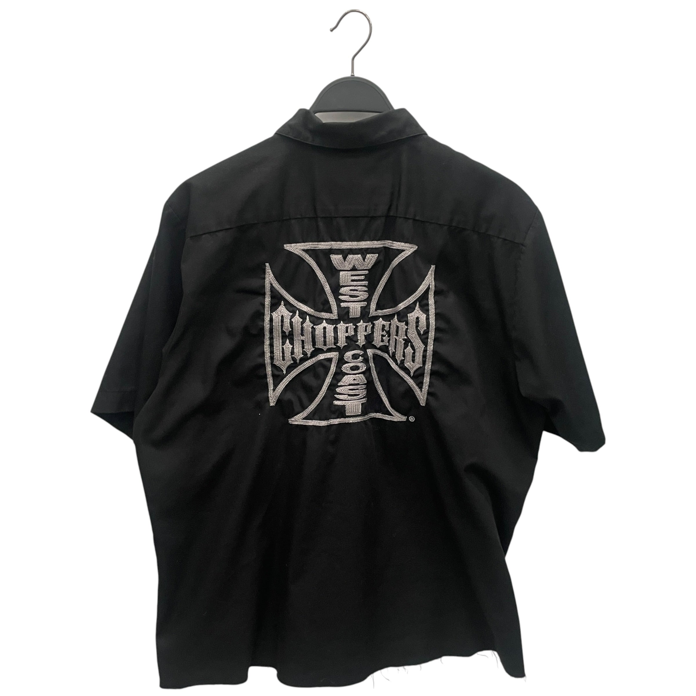 WESTCOAST CHOPPERS/SS Shirt/L/Cotton/BLK/BACK CHAINSTITCH LOGO view 2