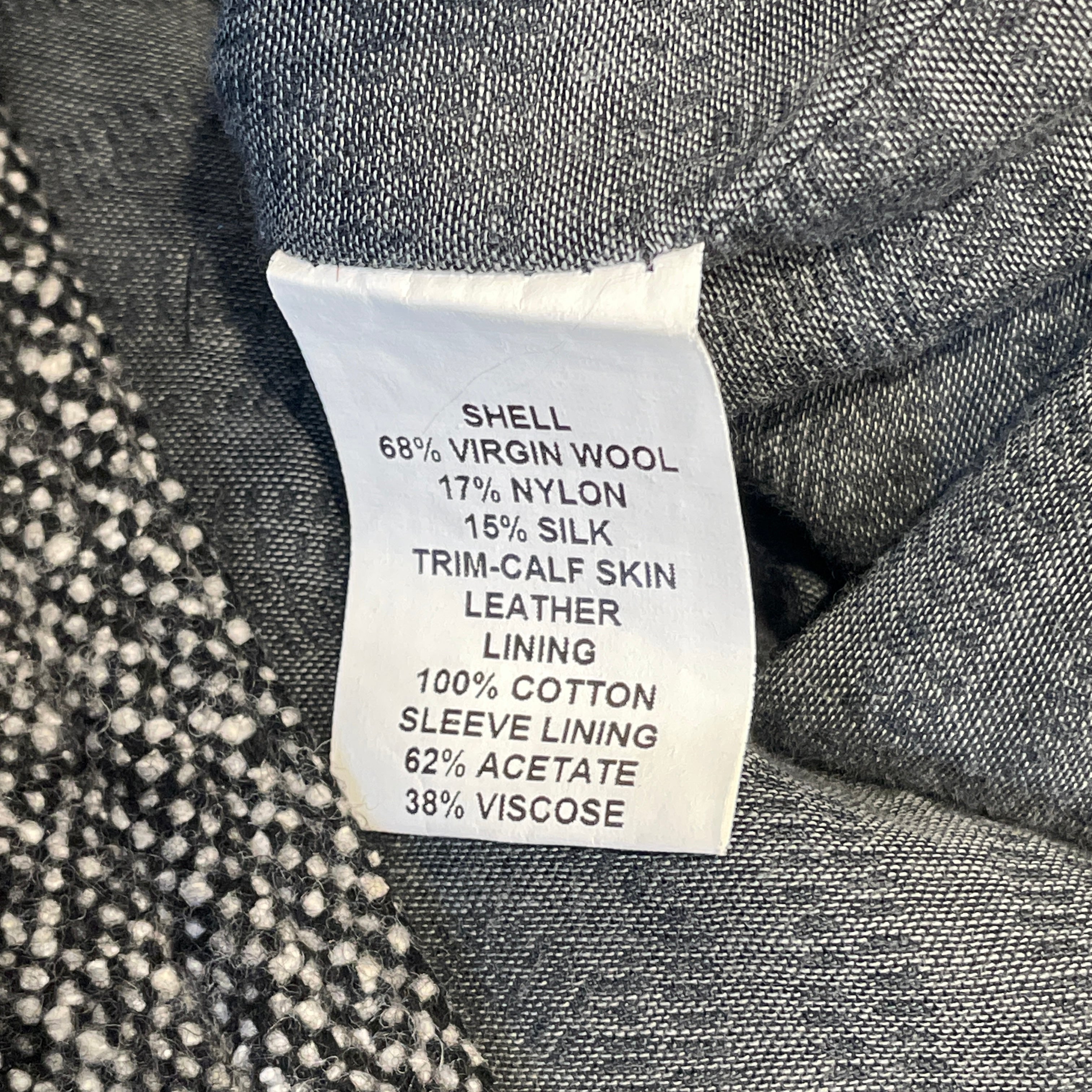 BILLY REID/Coat/L/Wool/GRY/TWEED WOOL COAT view 3