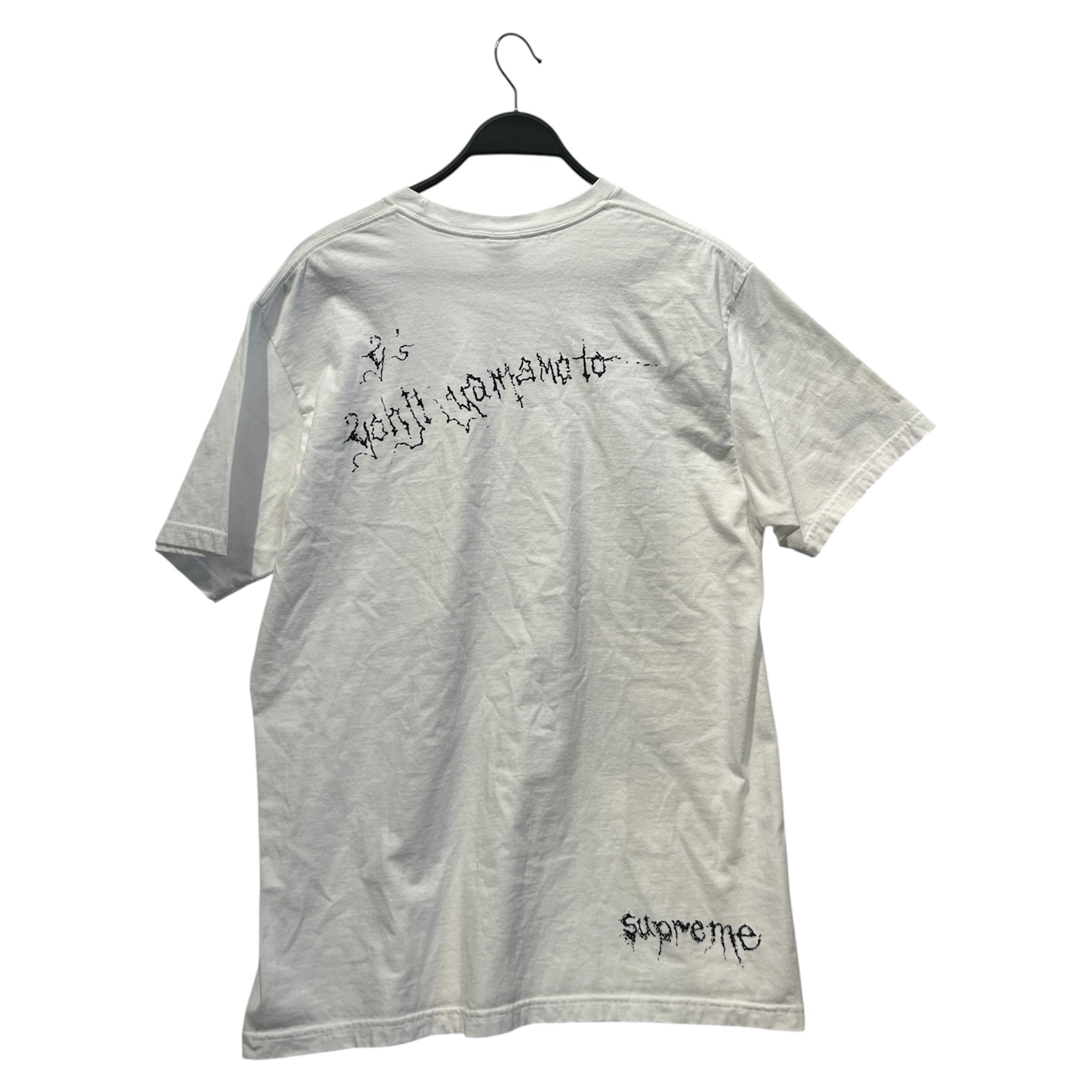 Supreme/YOHJI YAMAMOTO/T-Shirt/L/Cotton/WHT/High Neck/Graphic/Thinker T-Shirt view 2