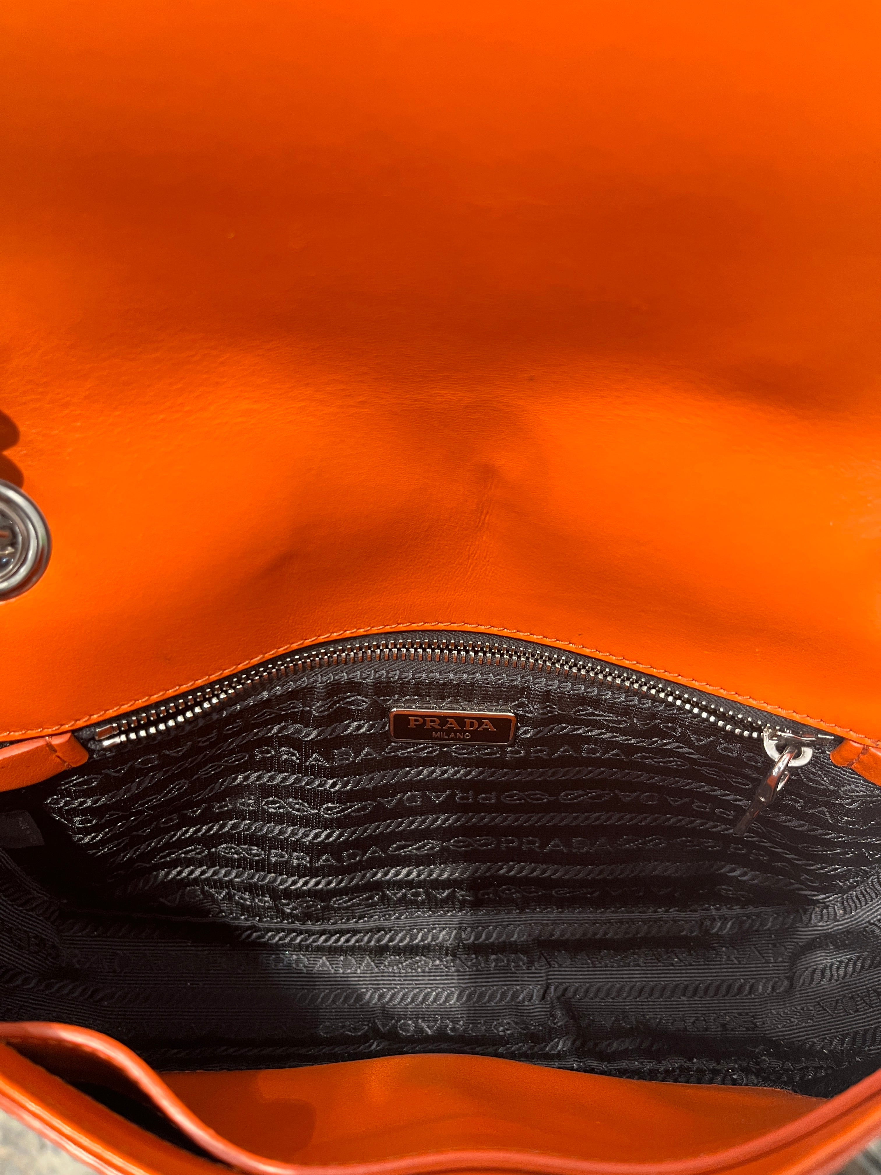 PRADA/Cross Body Bag/Leather/ORN/Saffiano Crossbody view 7