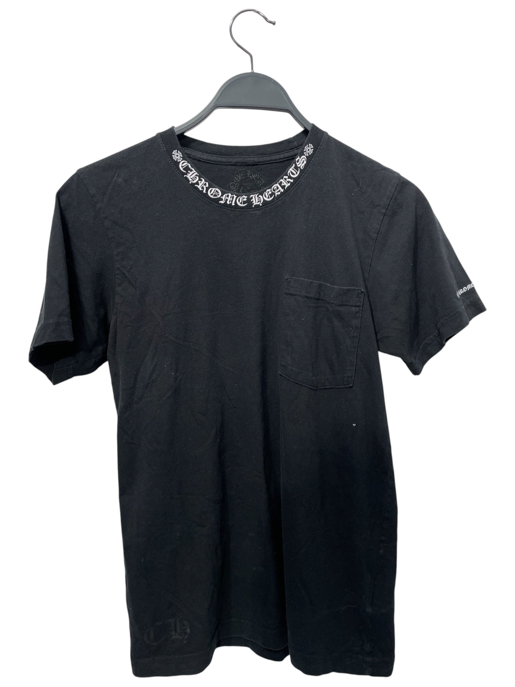 CHROME HEARTS/T-Shirt/S/Cotton/BLK/Graphic/Pocket T view 1