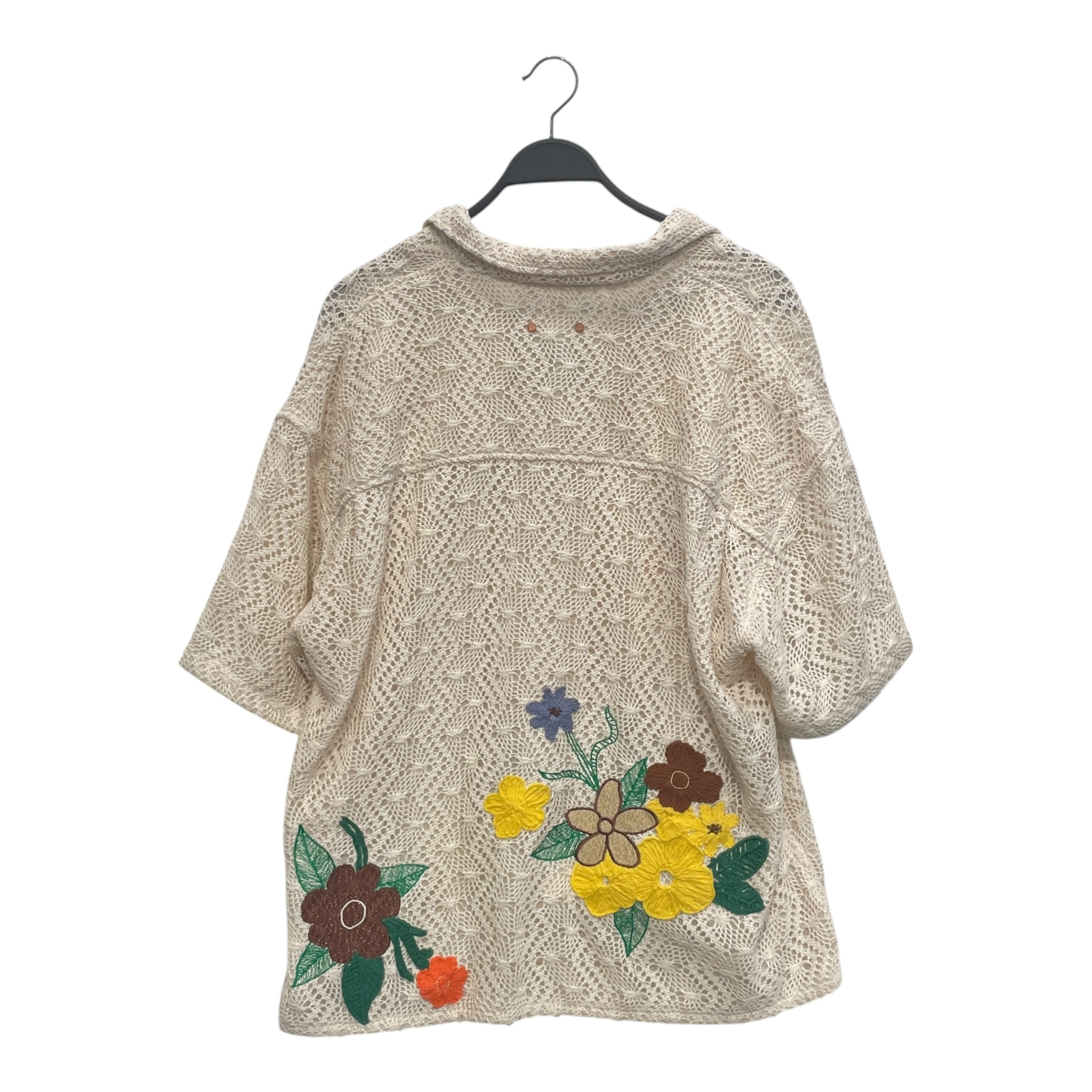 Andersson Bell/SS Shirt/XXL/Cotton/CRM/KNIT WOVEN YEL FLOWERS view 2