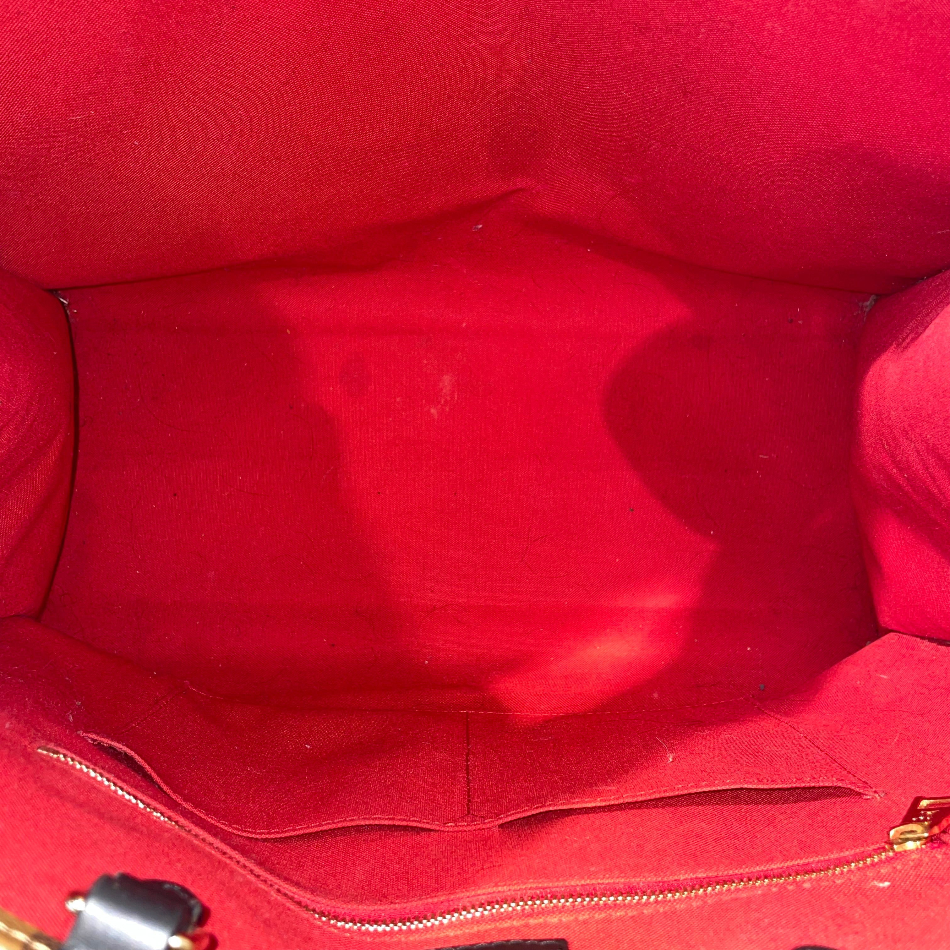 LOUIS VUITTON/Tote Bag/Monogram/Leather/BRW/GM giant monogram view 4