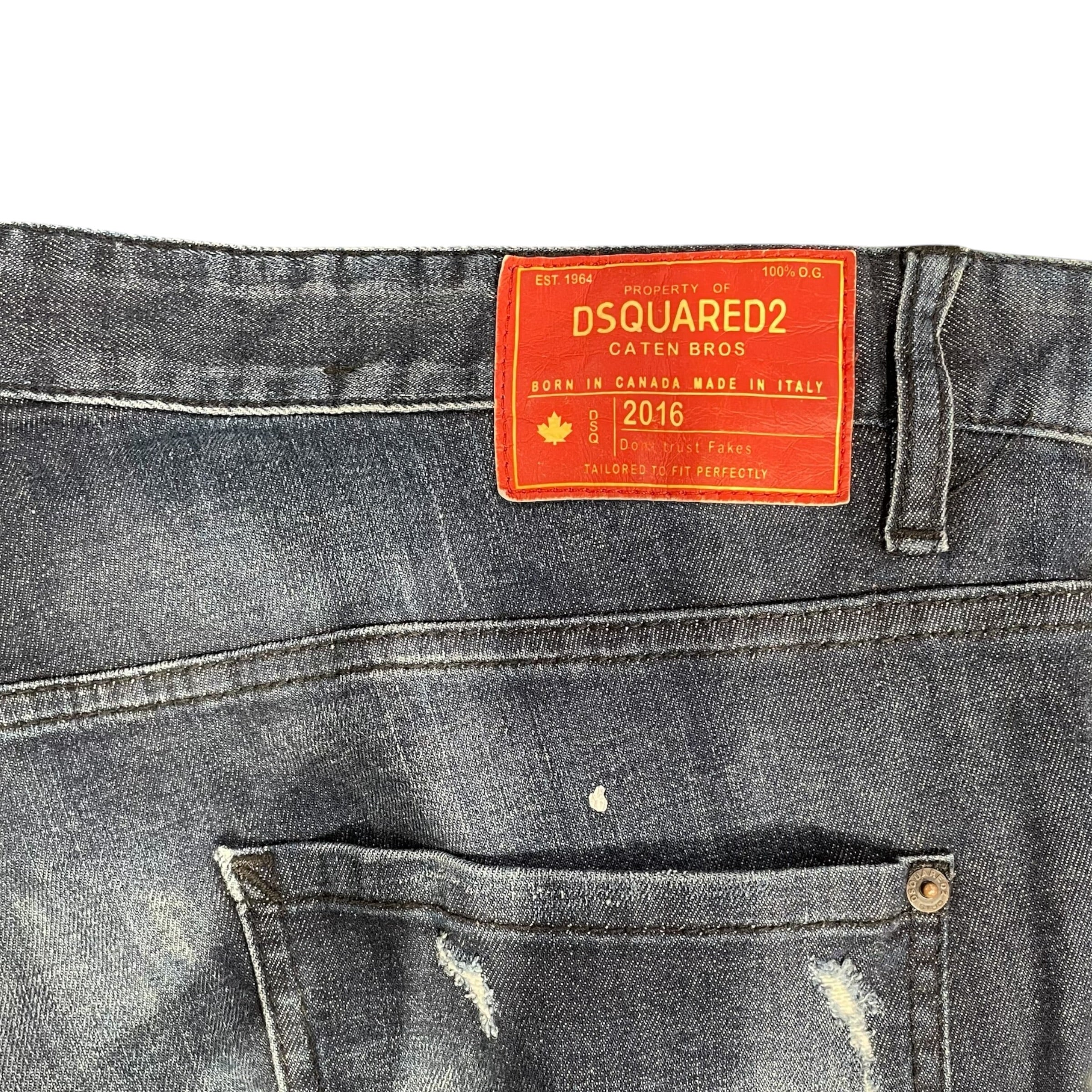 DSQUARED2/Skinny Pants/56/Cotton/NVY/EXTERNAL FRONT ZIP W REPAIRS view 4