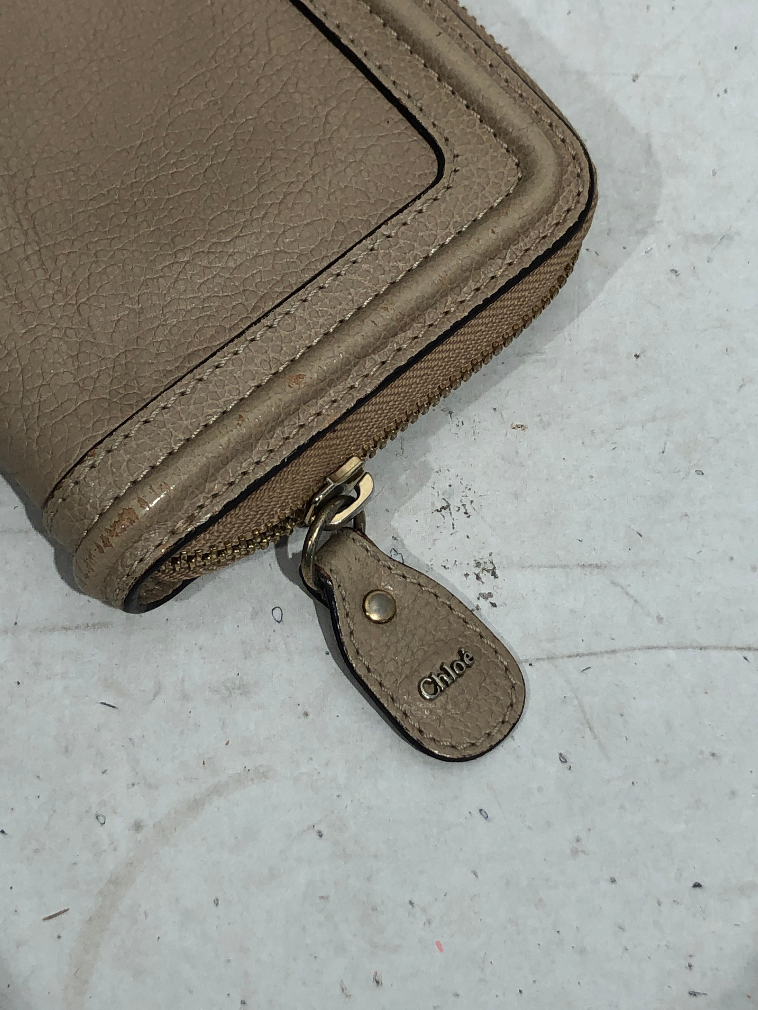Chloe/Bifold Wallet/Leather/BEG/L's/ view 3