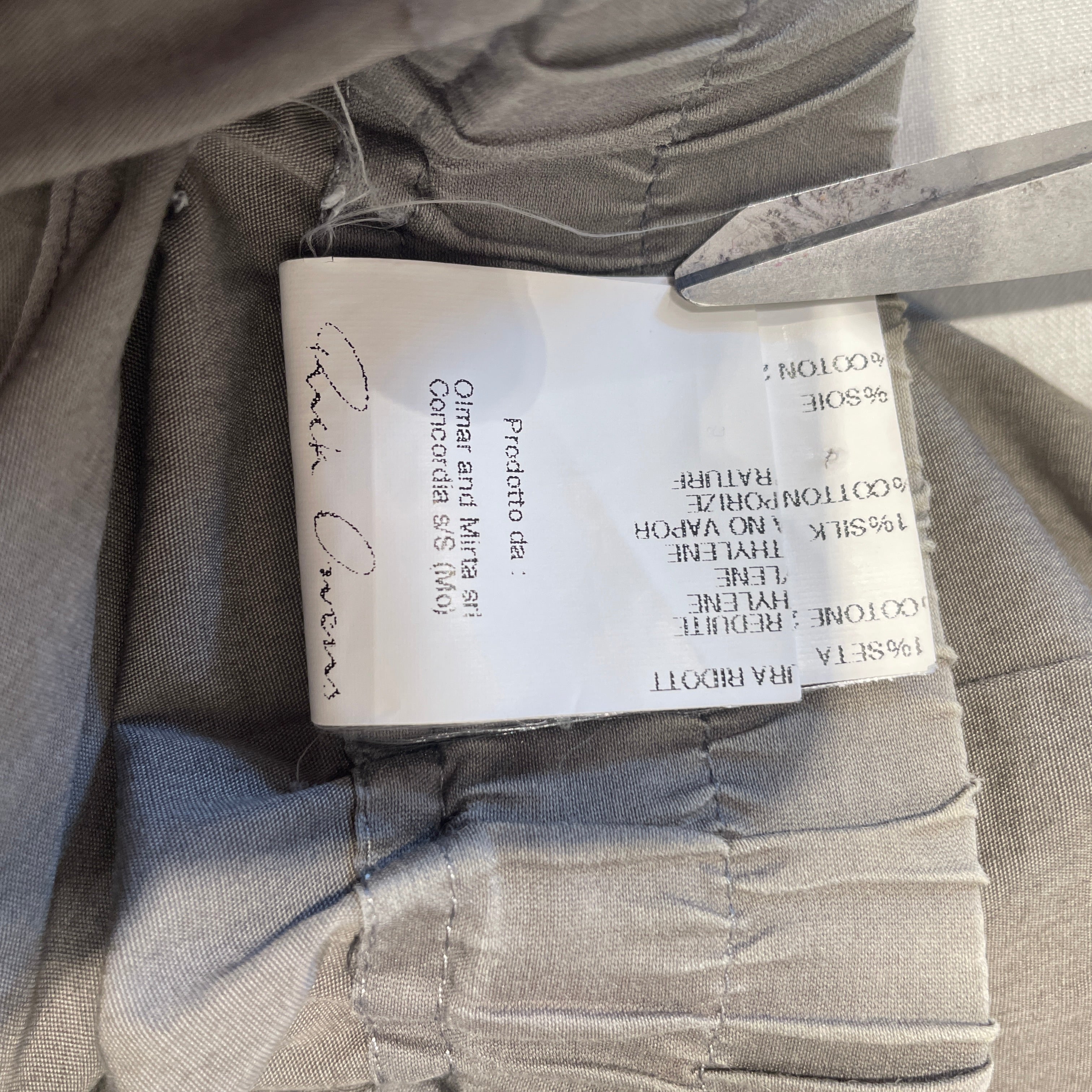 Rick Owens/Shorts/40/Cotton/GRY/DROP CROTCH SHORTS VTG view 7