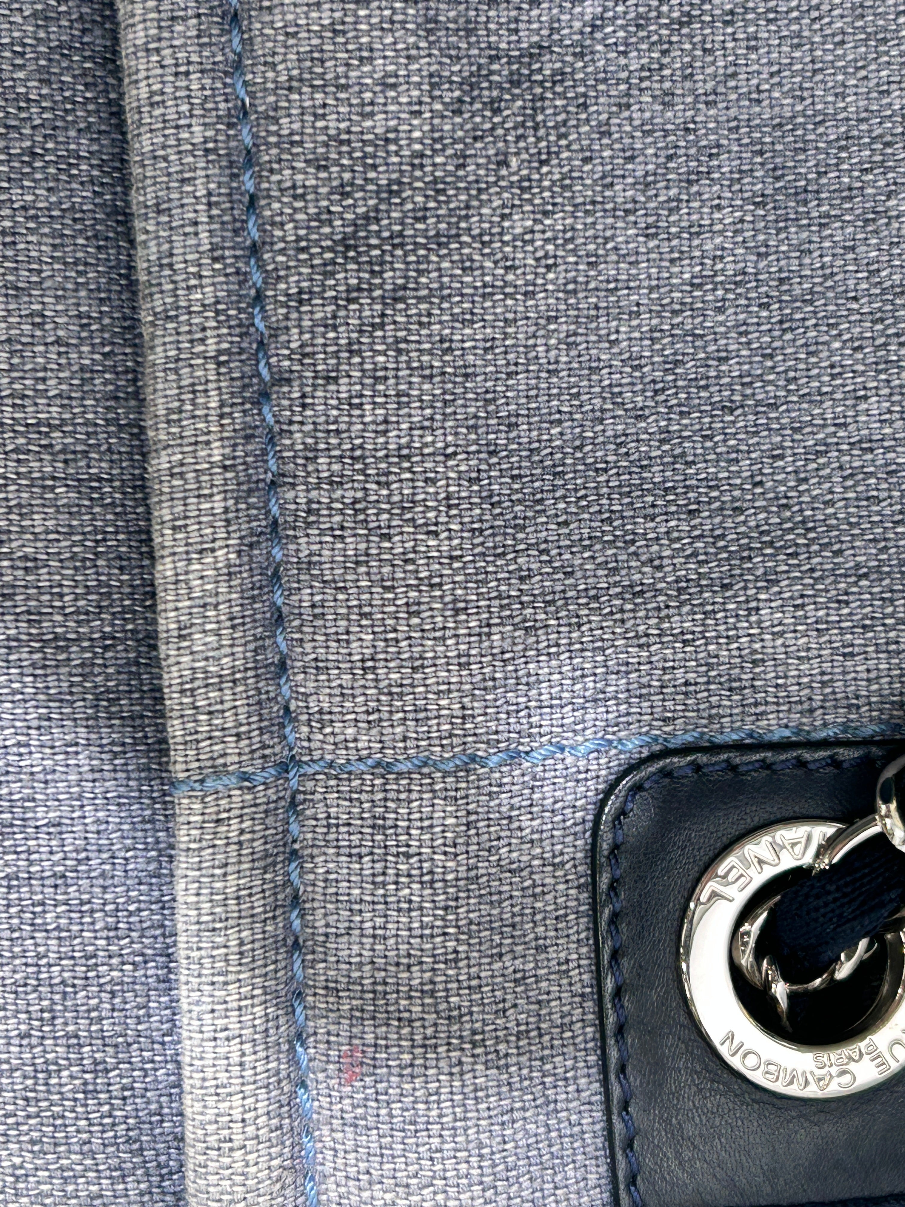 CHANEL/Tote Bag/BLU/Deauville view 7