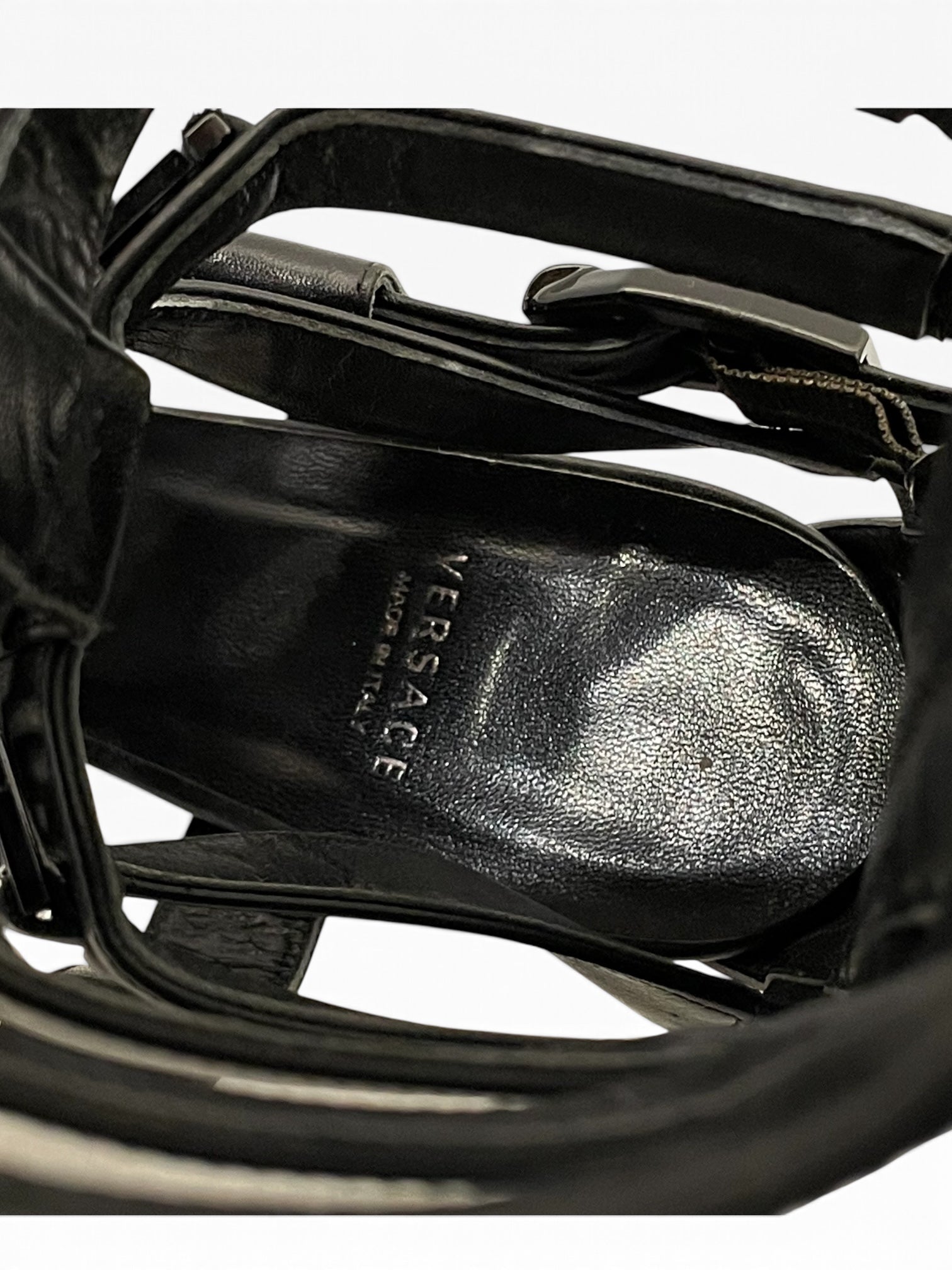 VERSACE/Heels/EU 39/Leather/BLK/ view 3