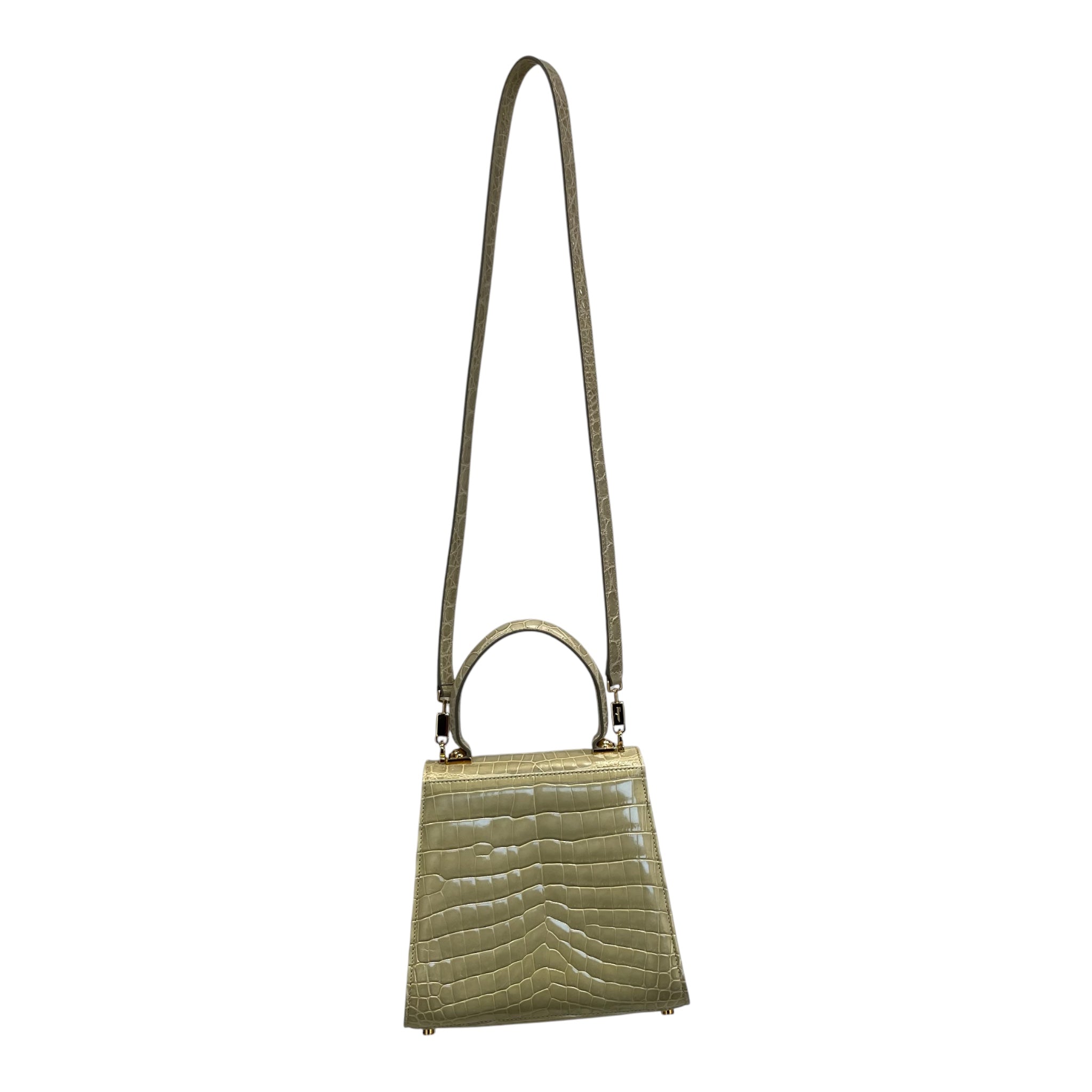 Salvatore Ferragamo/Hand Bag/Animal Pattern/GRN/gld hard/croc/ferragamos creat view 1