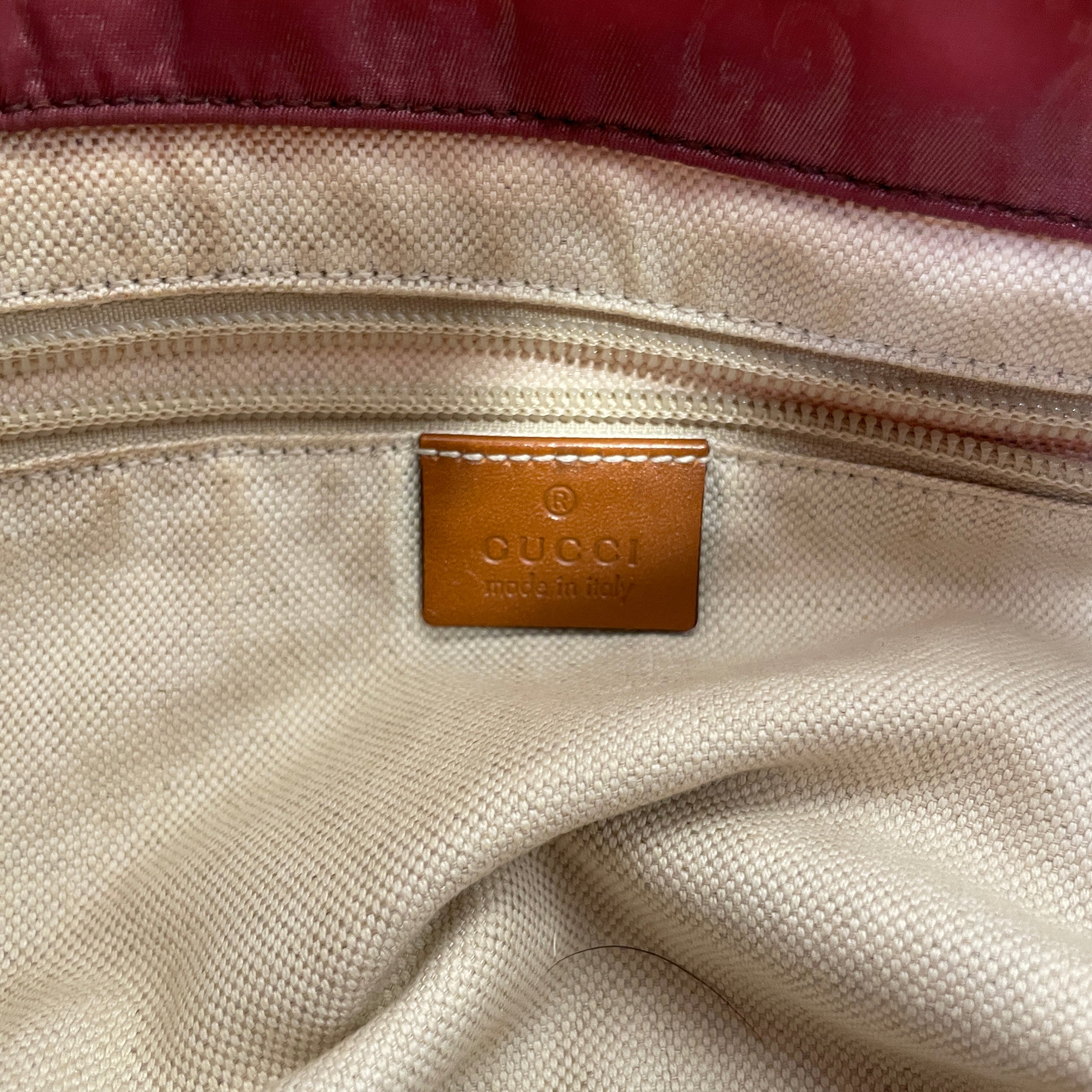 GUCCI/Hand Bag/OS/Nylon/RED/nylon tote bag view 7