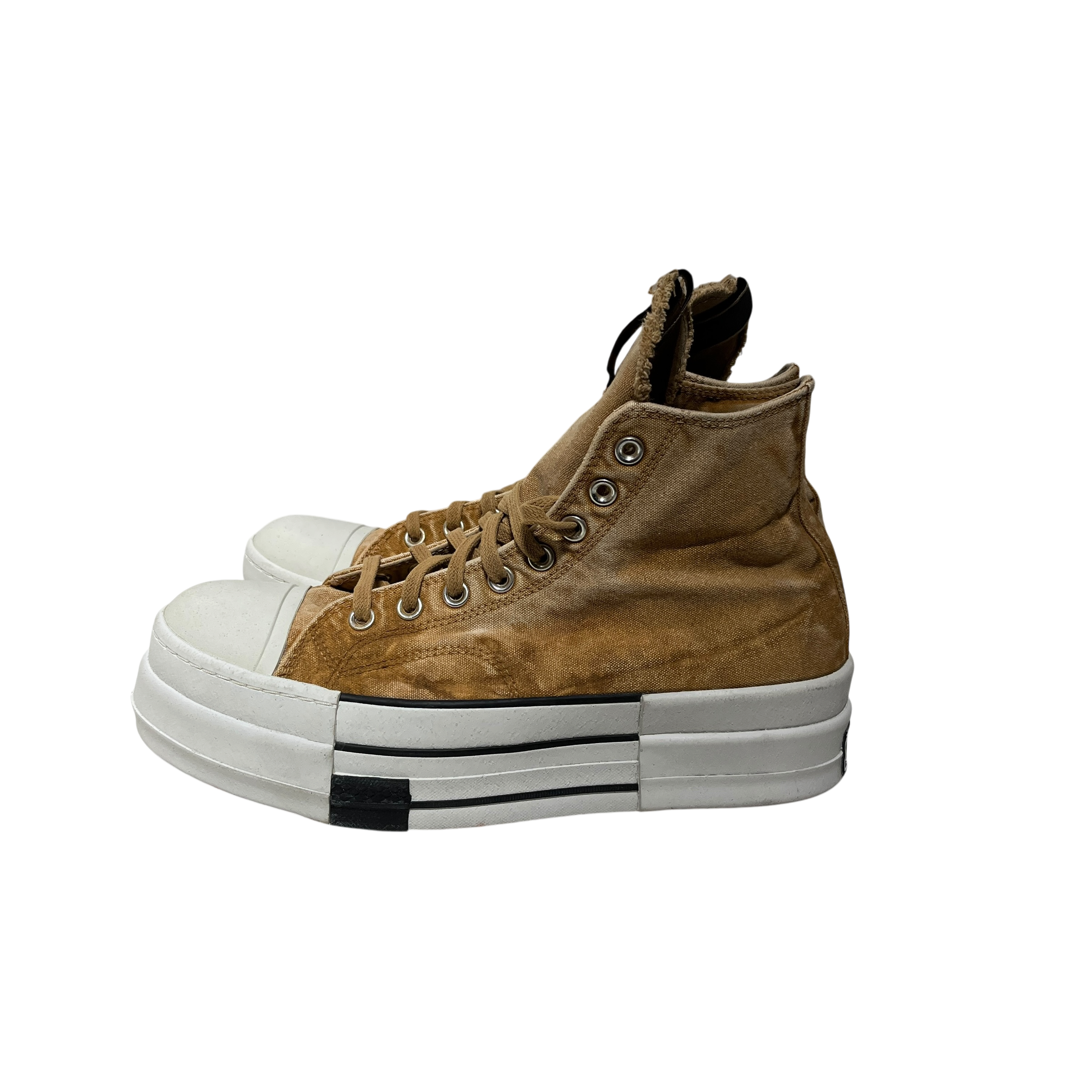 RICK OWENS DRKSHDW/Hi-Sneakers/US 10.5/Cotton/KHK/ view 4