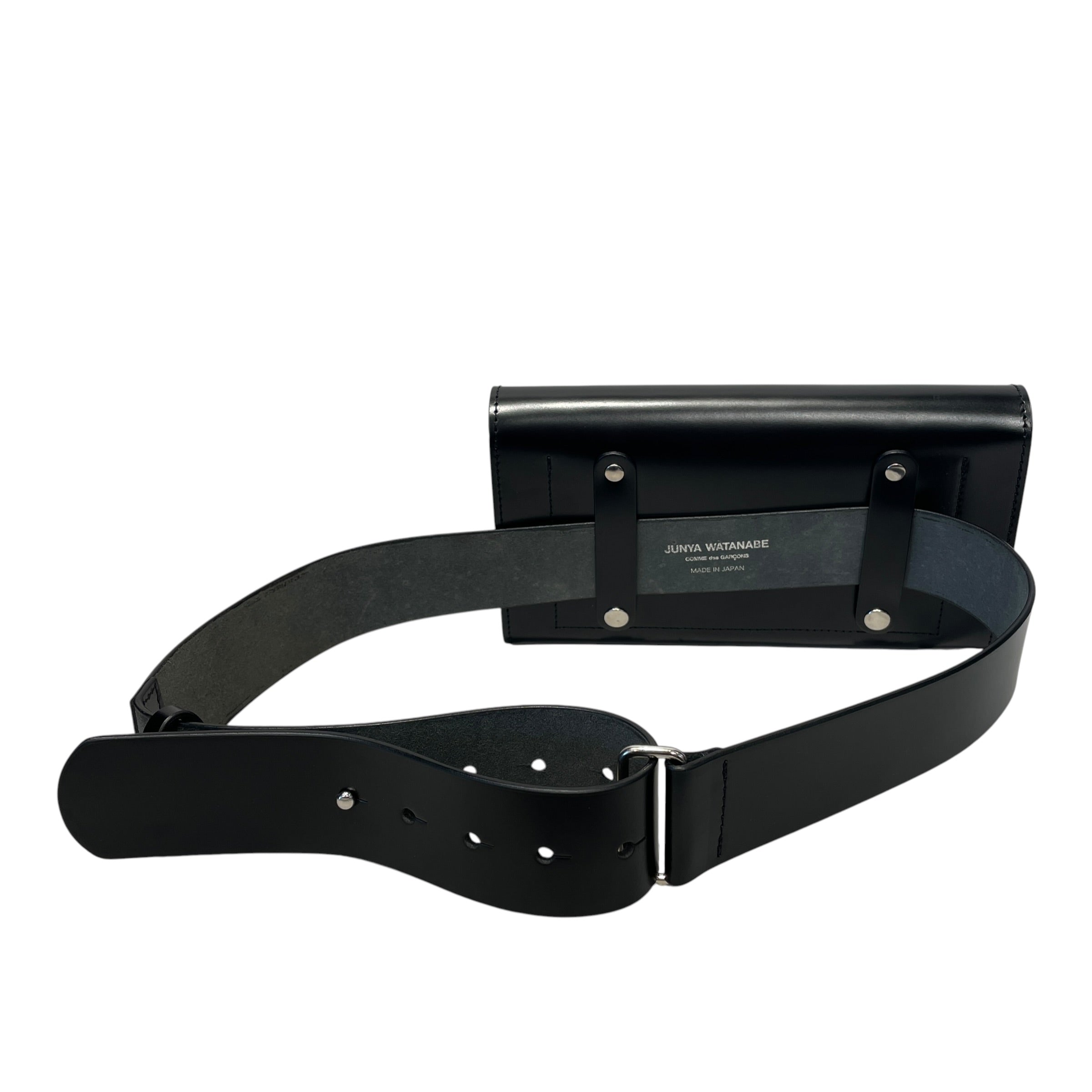 JUNYA WATANABE COMME des GARCONS/Fanny Pack/Leather/BLK/ view 2